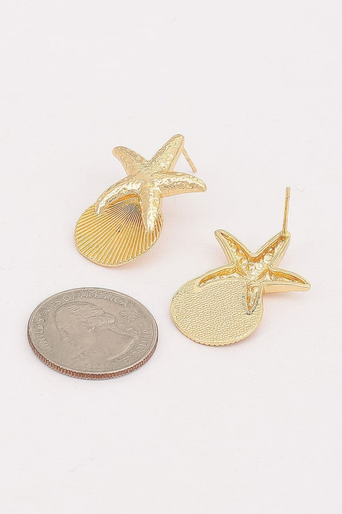 Starfish & Shell Drop Earrings