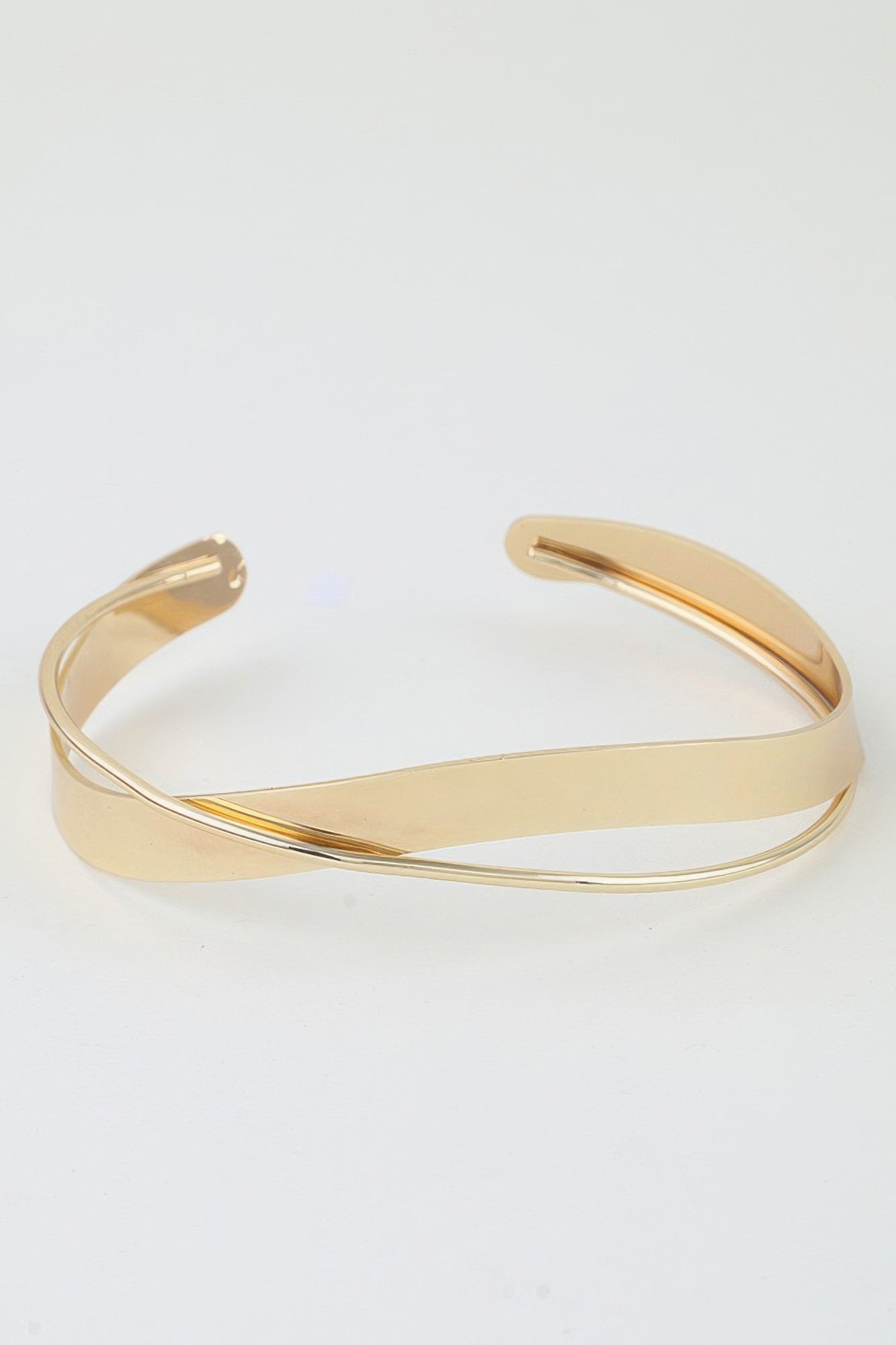 Polished Minimal Wrap Arm Cuff