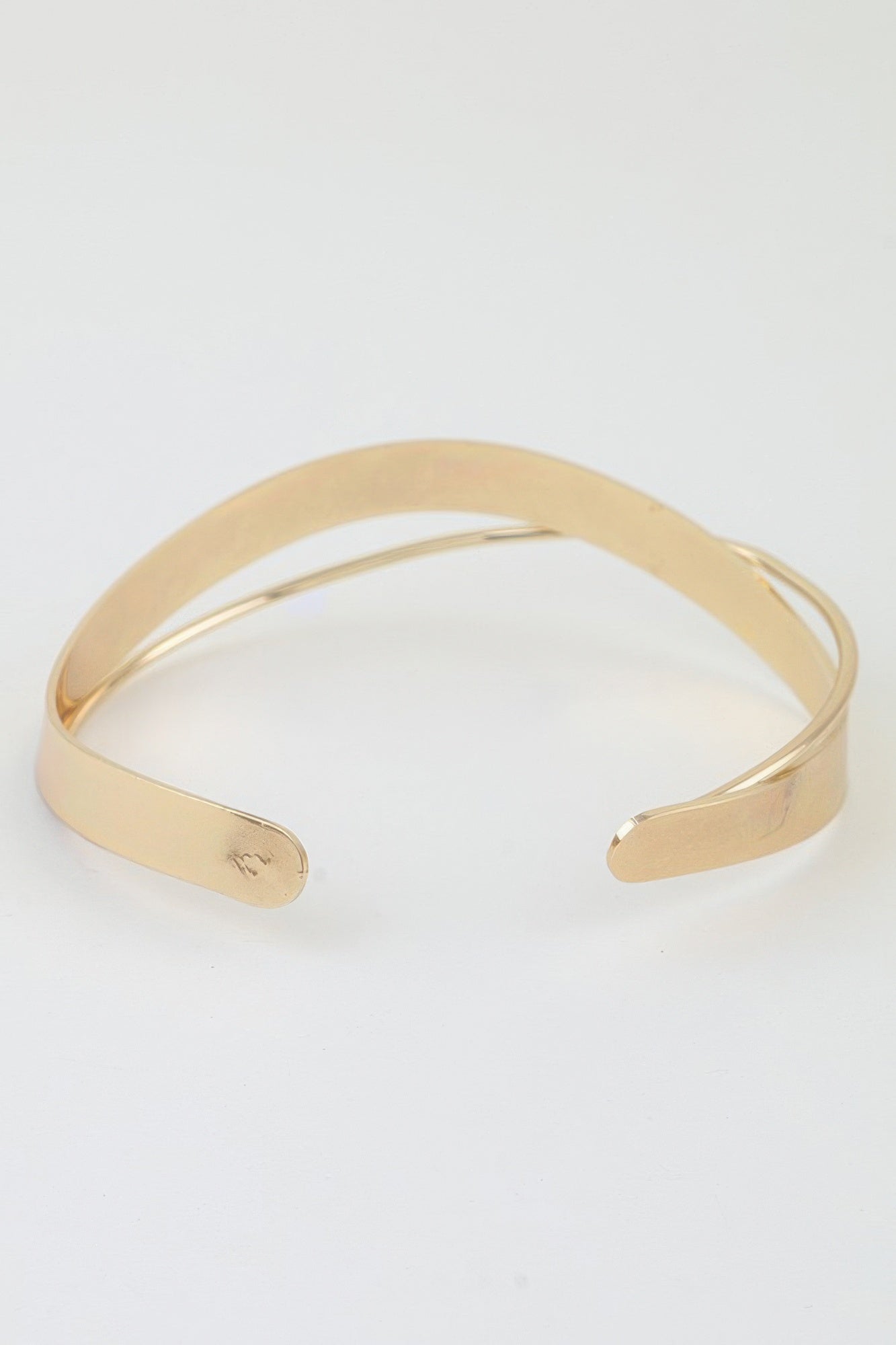 Polished Minimal Wrap Arm Cuff
