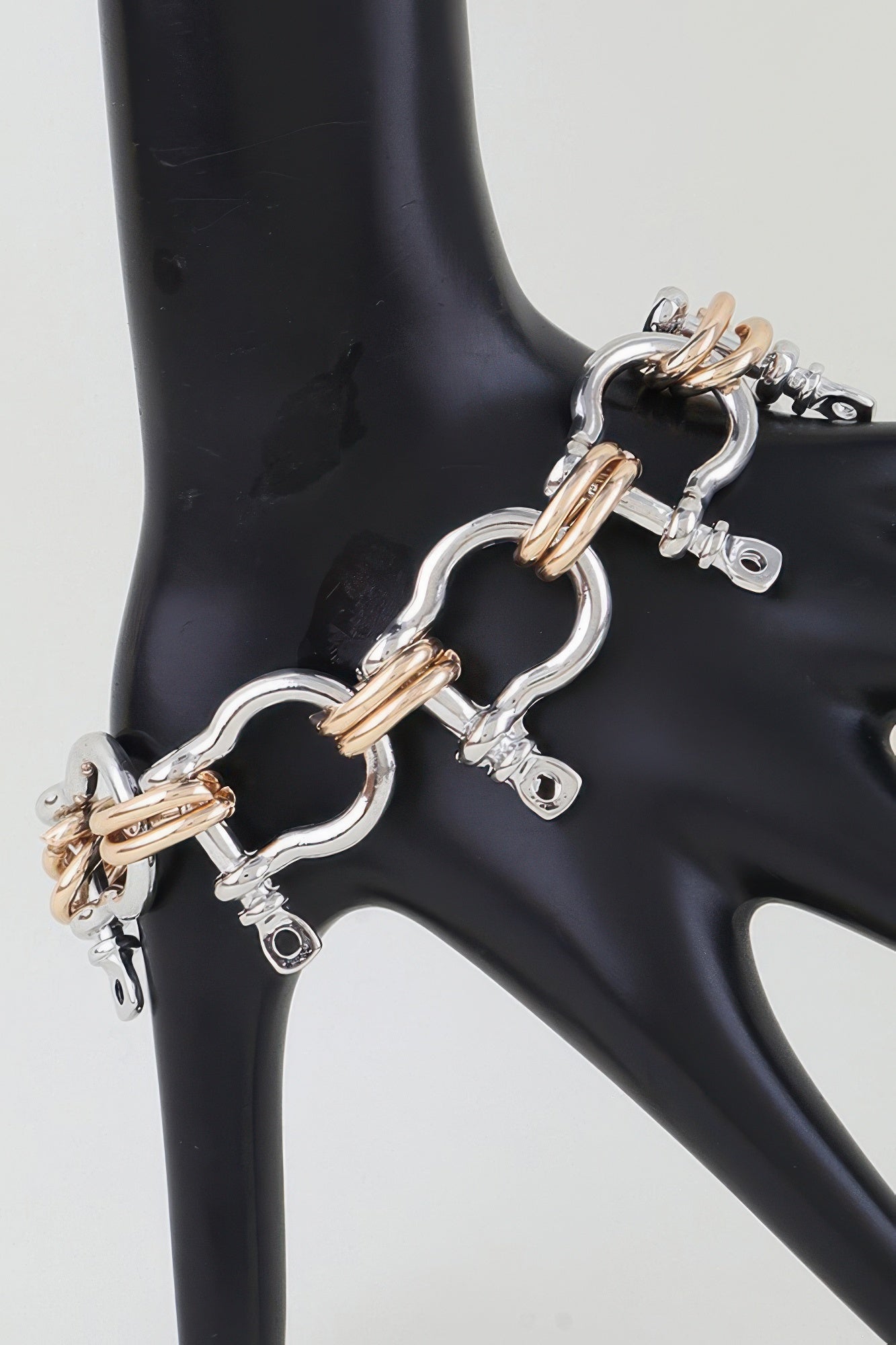 Polished Horseshoe Toggle Bracelet