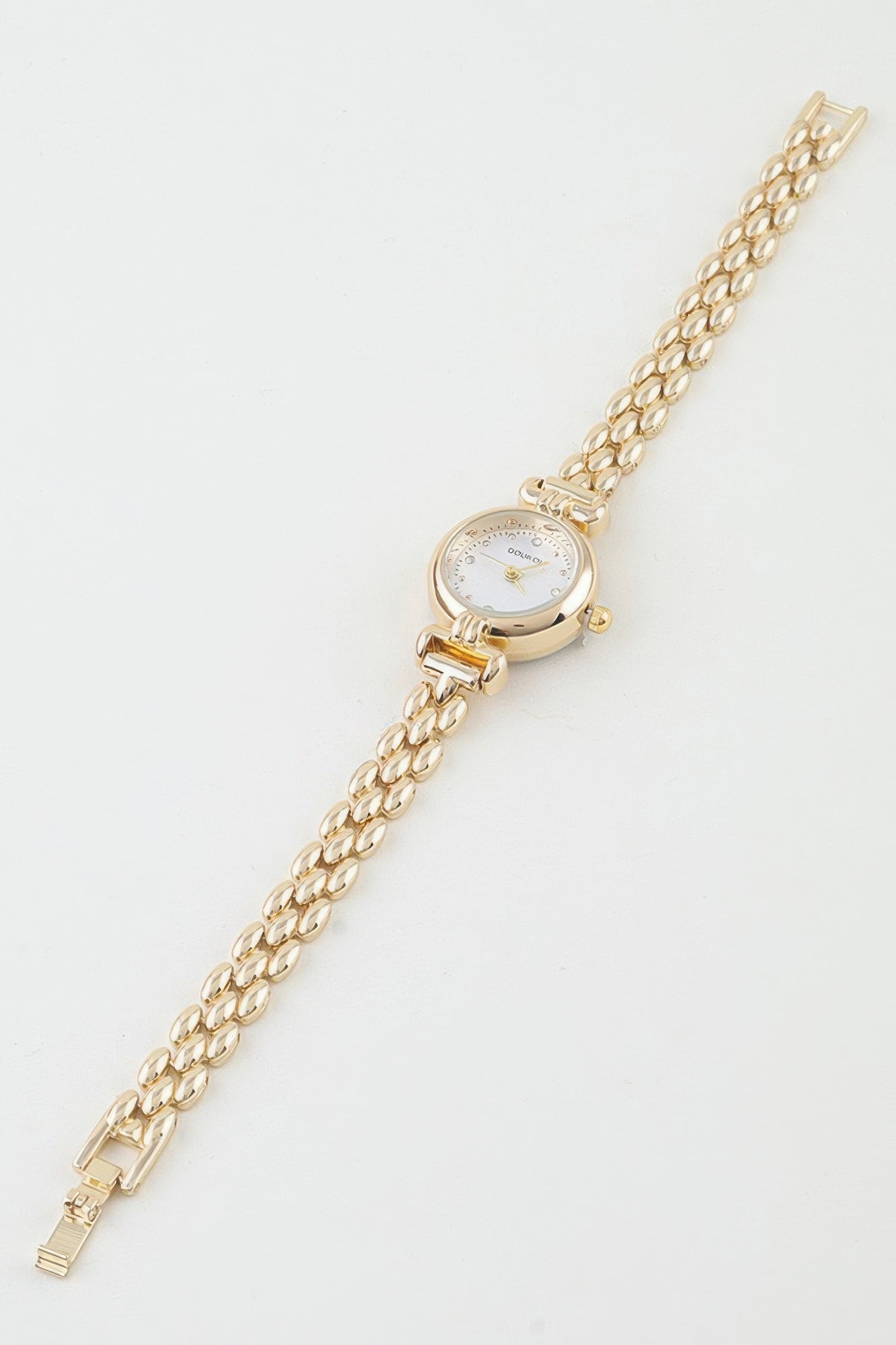 Polished Box Chain Watch Bracelet