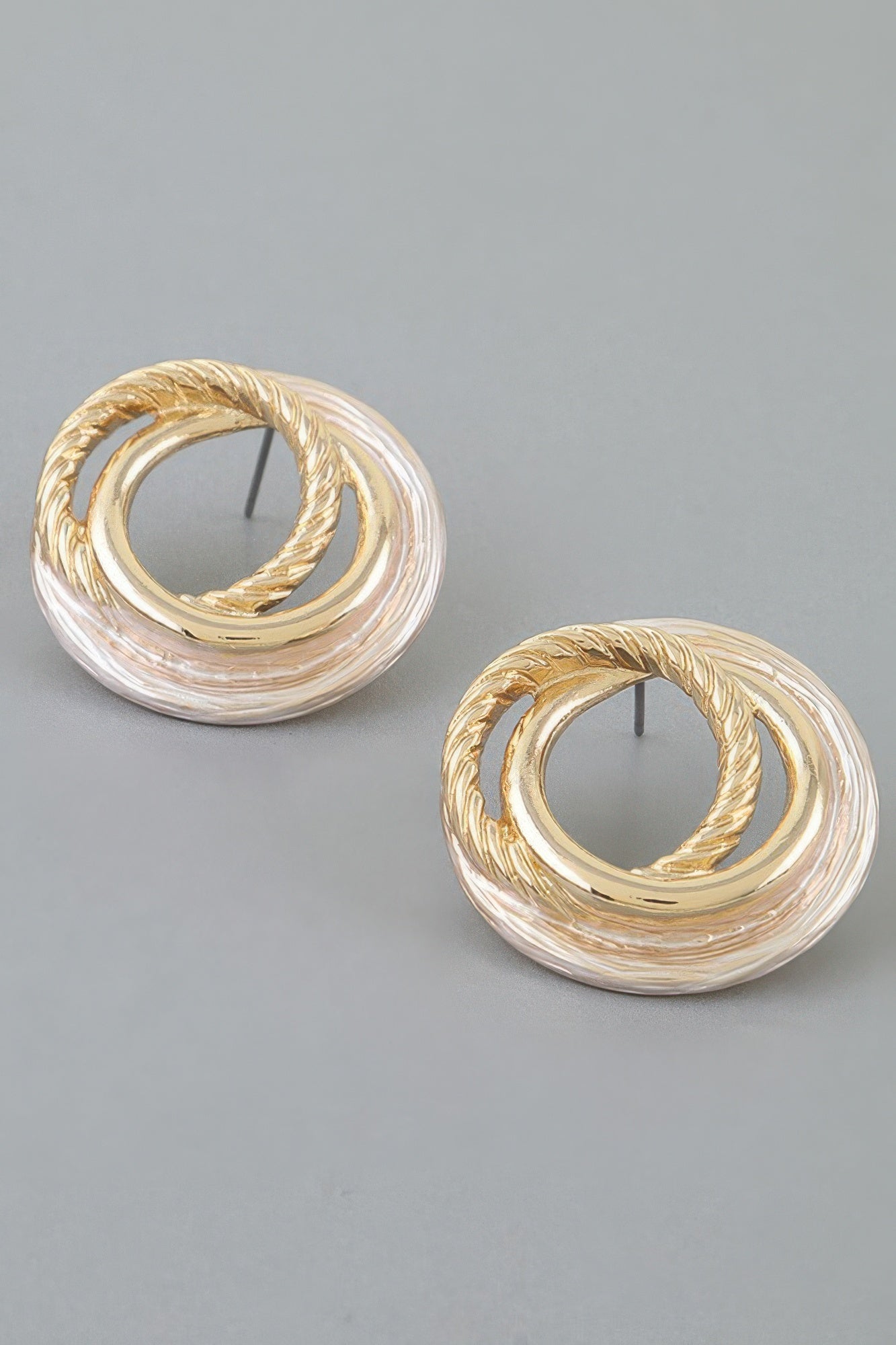 Multi Twisted Loop Stud Earrings