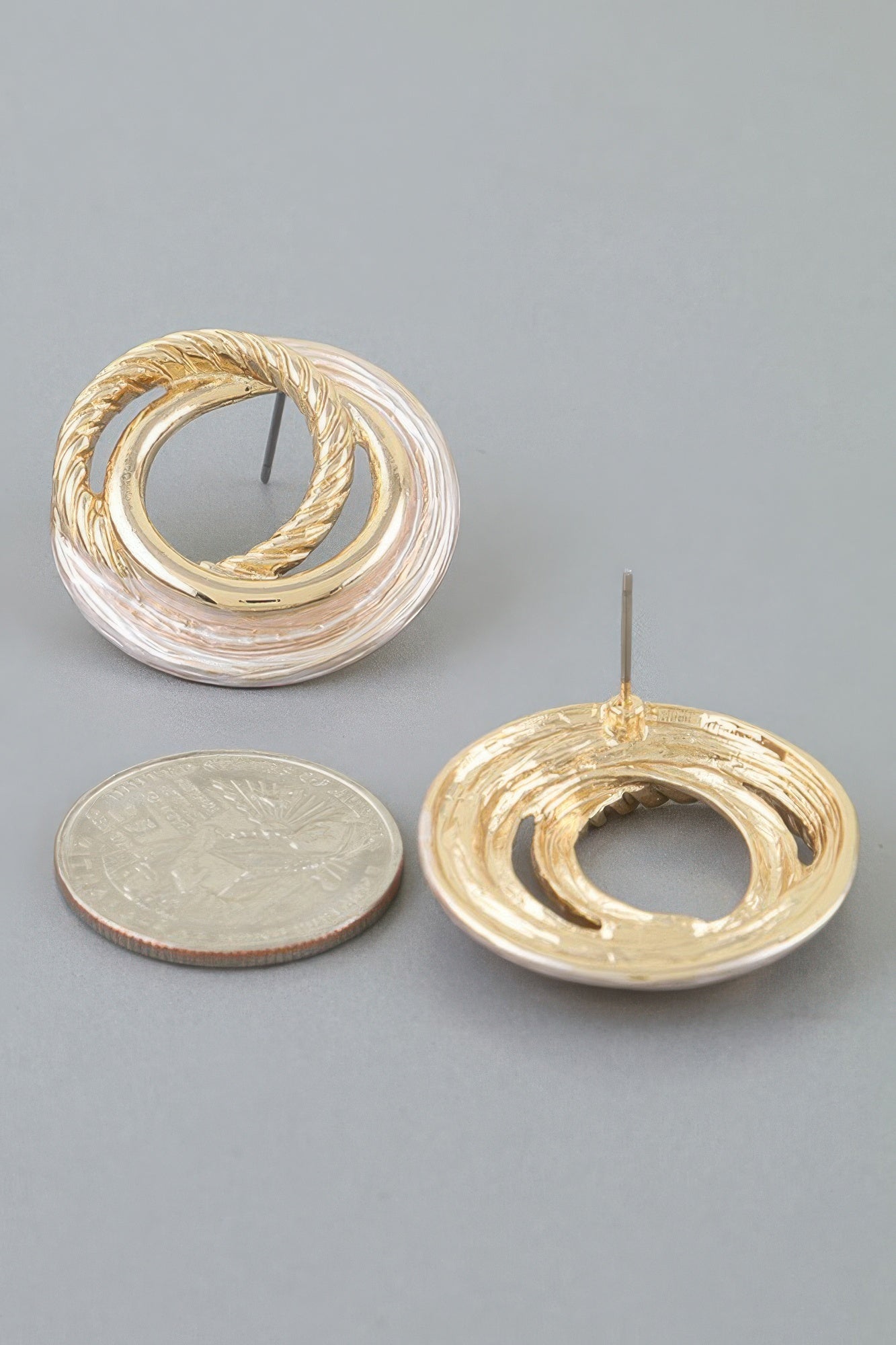 Multi Twisted Loop Stud Earrings