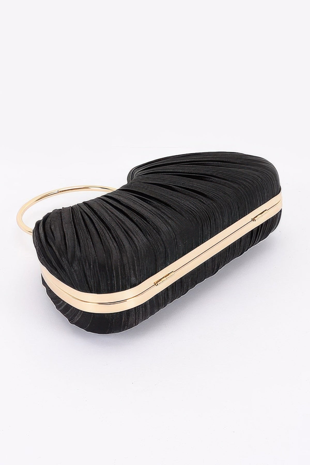 Women's Party Clutch Pleated Polyester BYMANYC ® New York ELEGANT TEXTURED EVENING PURSE - New Collection
