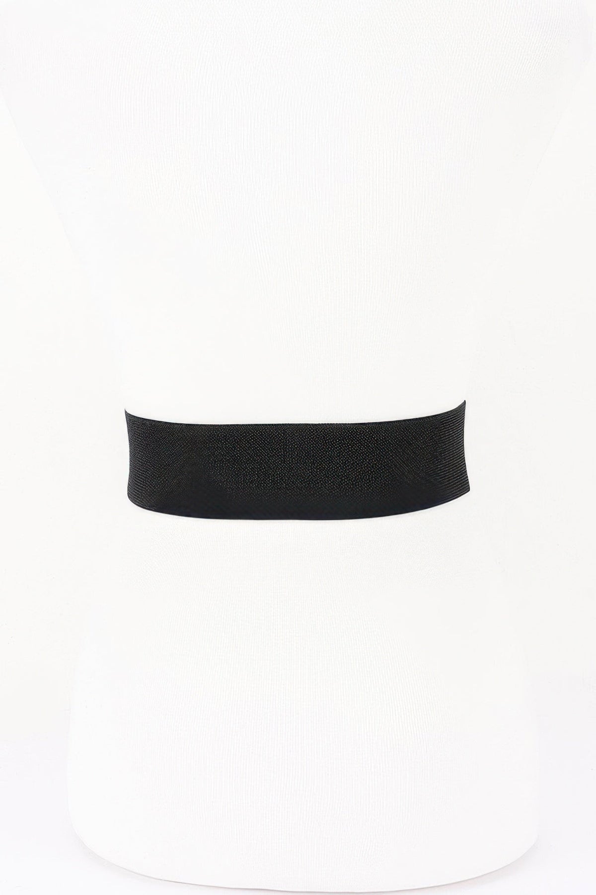 Oval Buckle Wide Waist Belt
