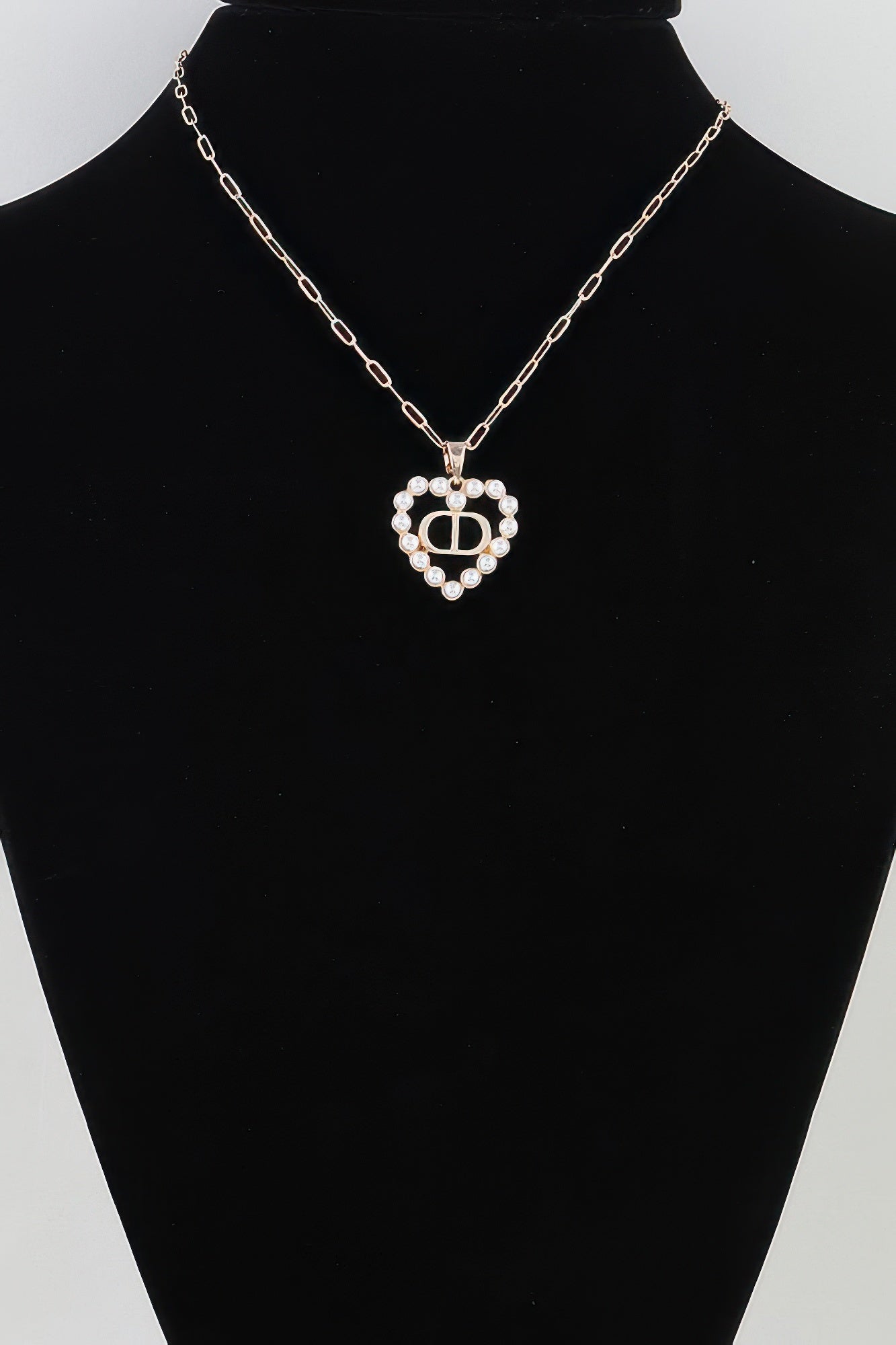 Hammered Jewel Teardrop Necklace