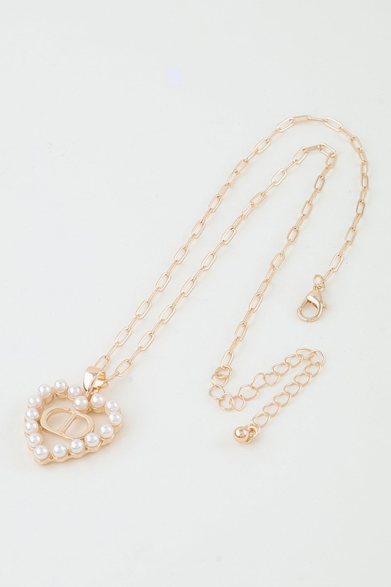 Hammered Jewel Teardrop Necklace