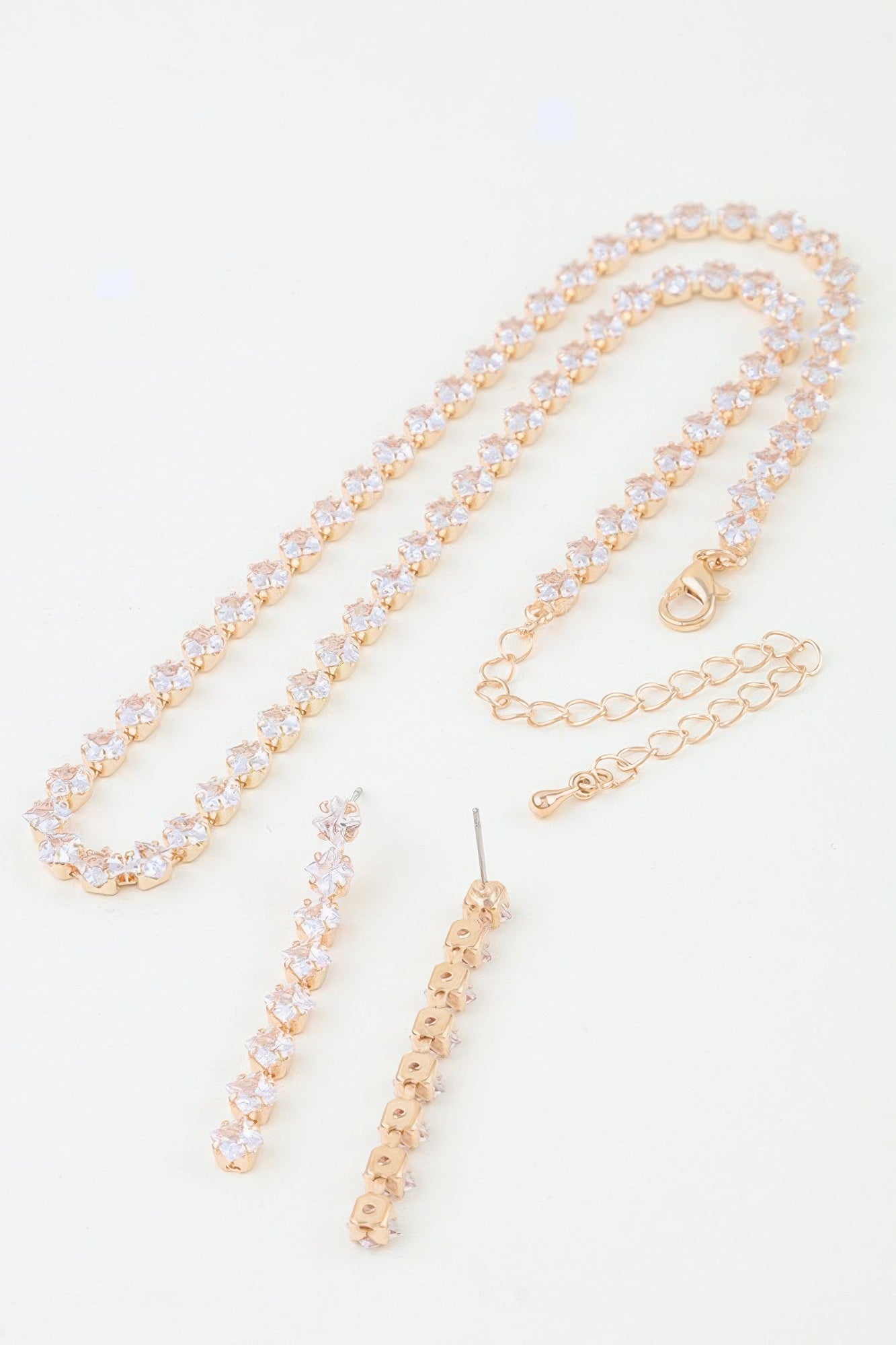 Bejeweled Cubic Zirconia Necklace Set