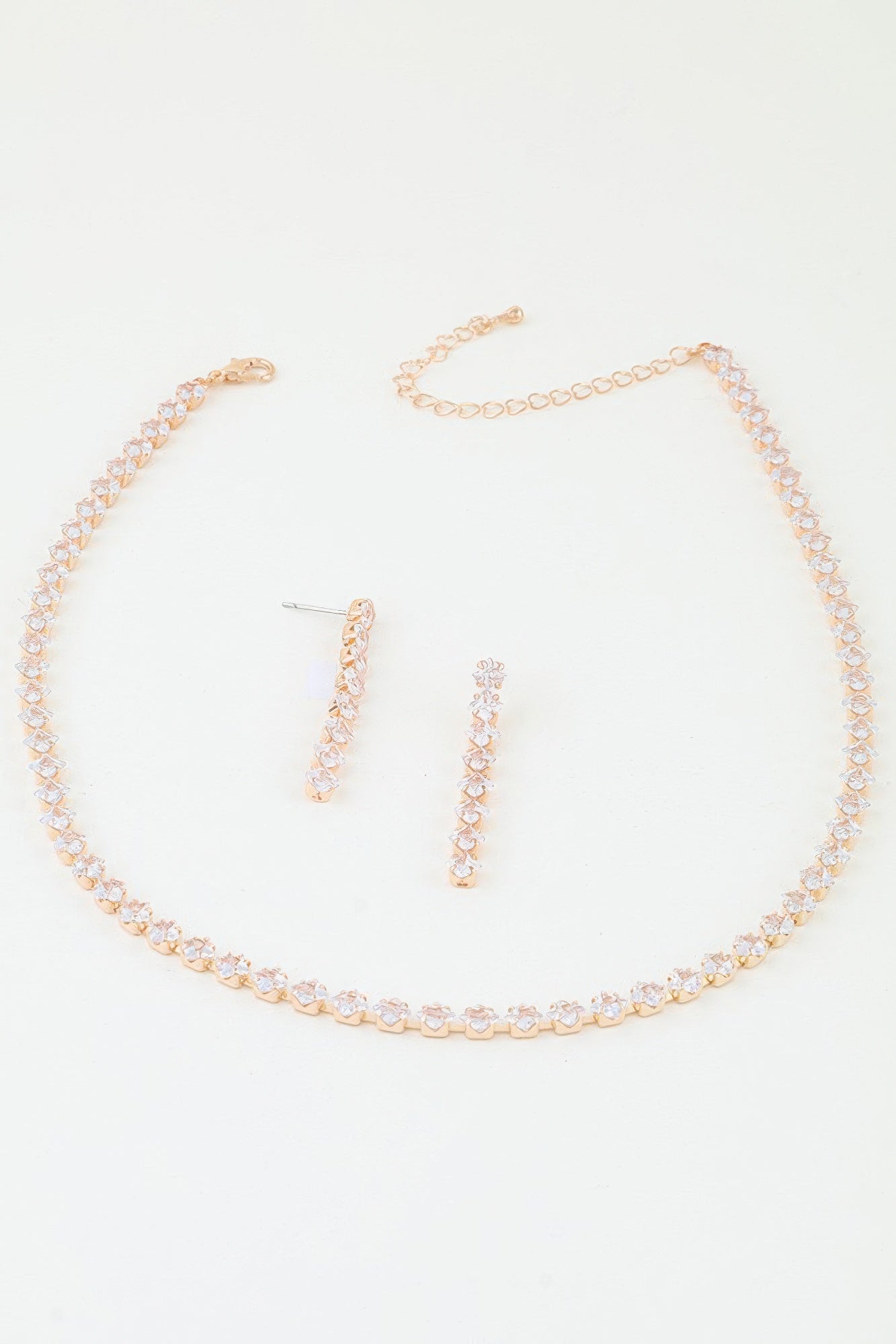 Bejeweled Cubic Zirconia Necklace Set