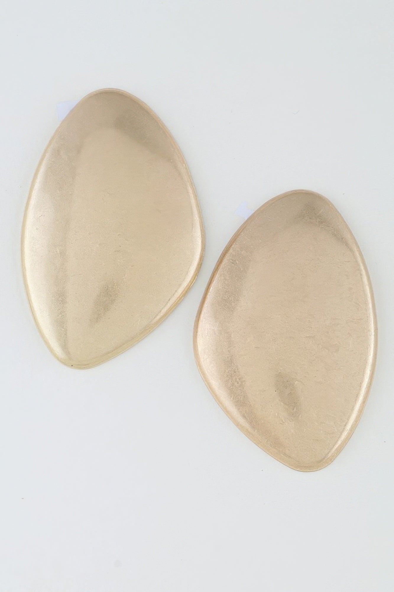 Polished Classic Plate Drop Earrings