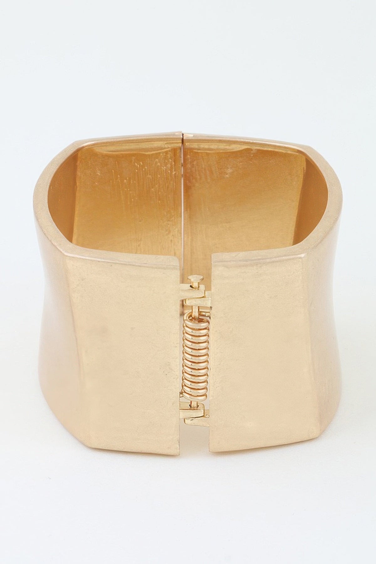 Hammered Matte Geometric Cuff Bracelet