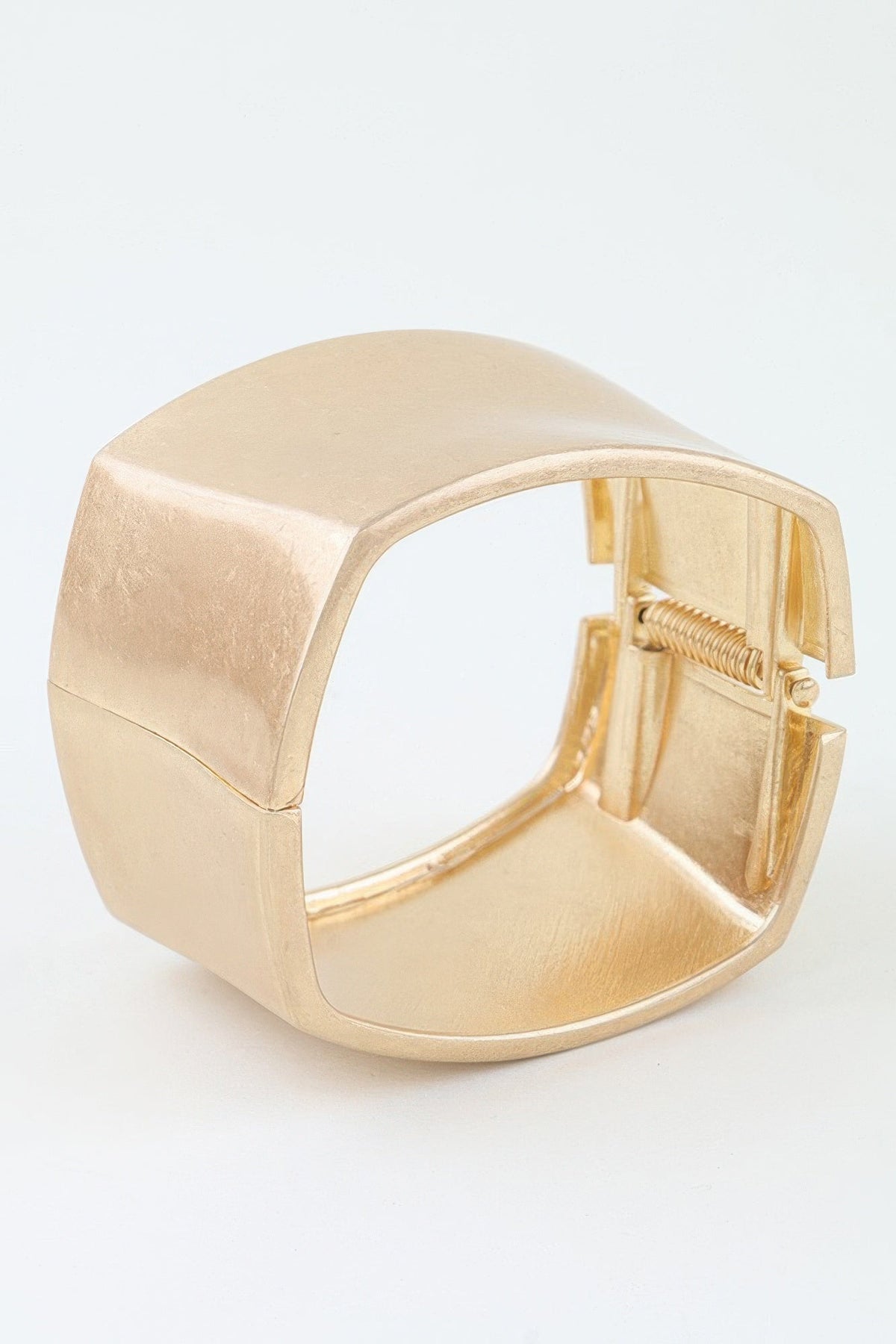 Hammered Matte Geometric Cuff Bracelet