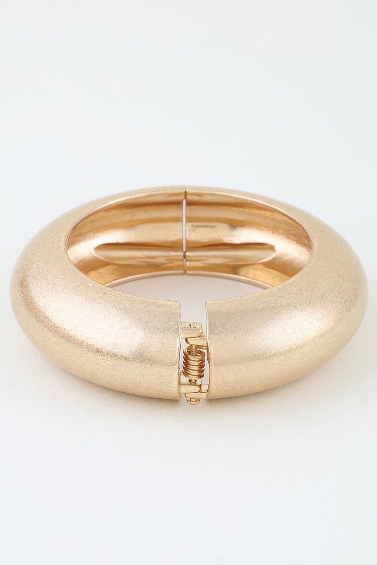 Hammered Matte Dome Cuff Bracelet