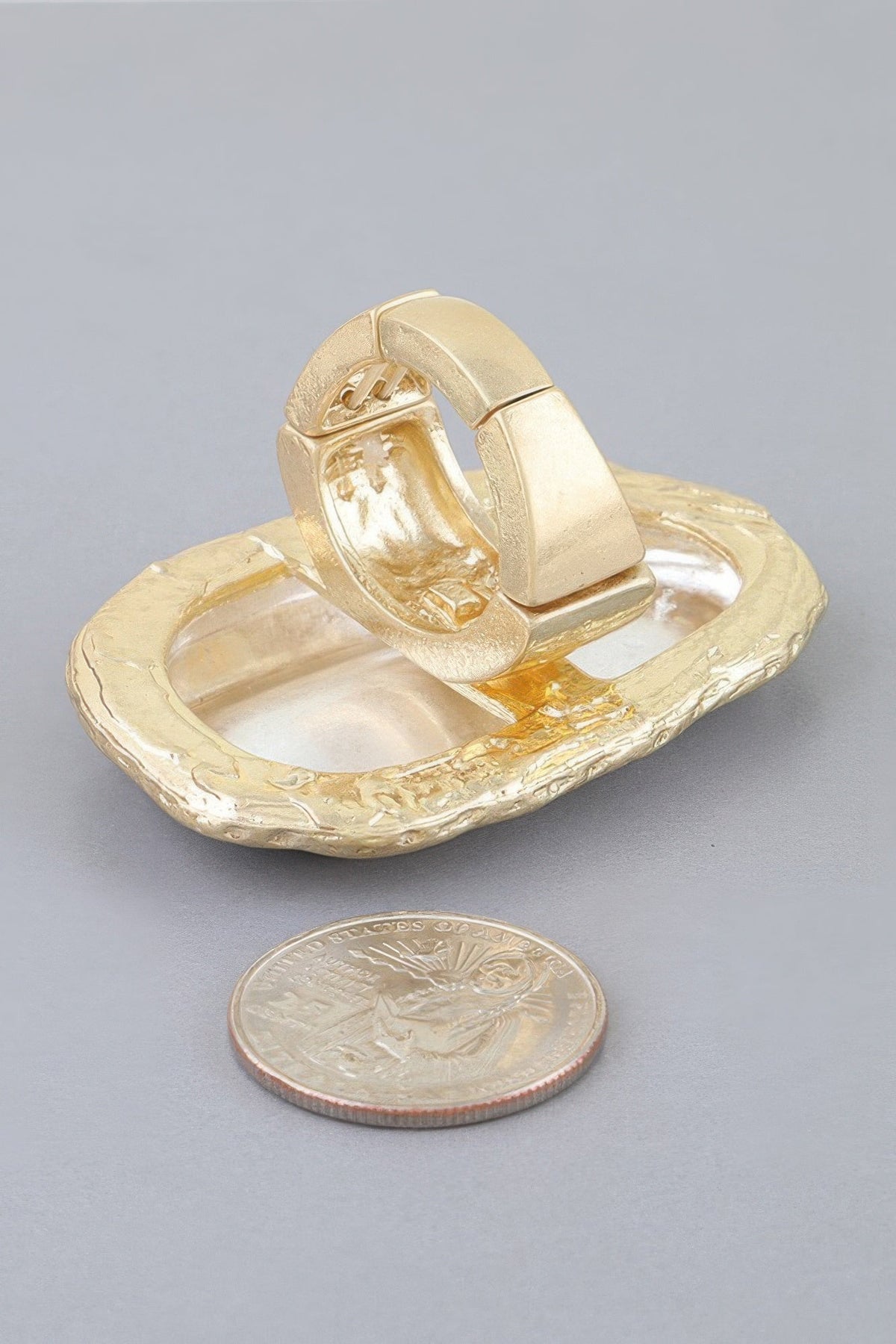 Polished Pearl Stone Wrap Ring