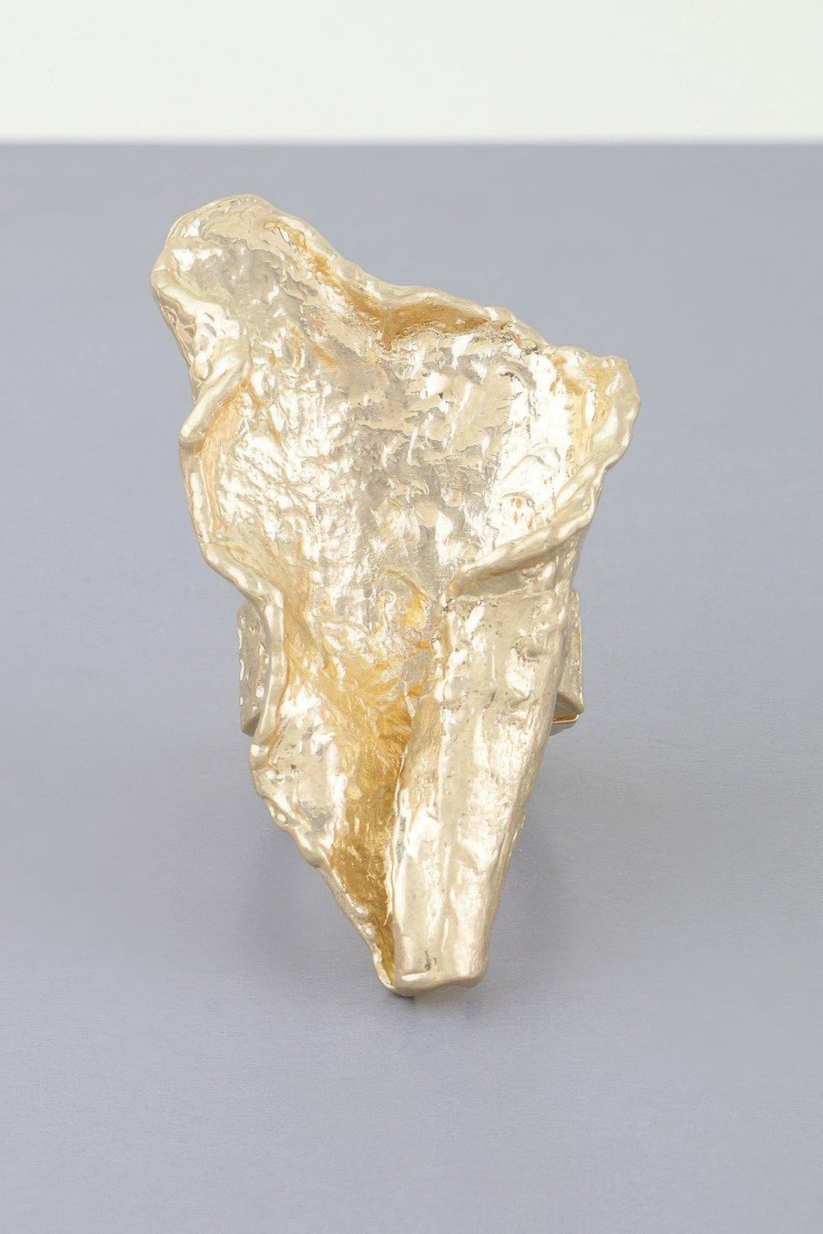 Polished Ripple Statement Ring