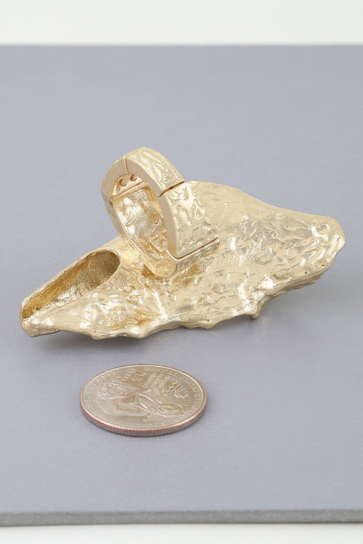 Polished Ripple Statement Ring