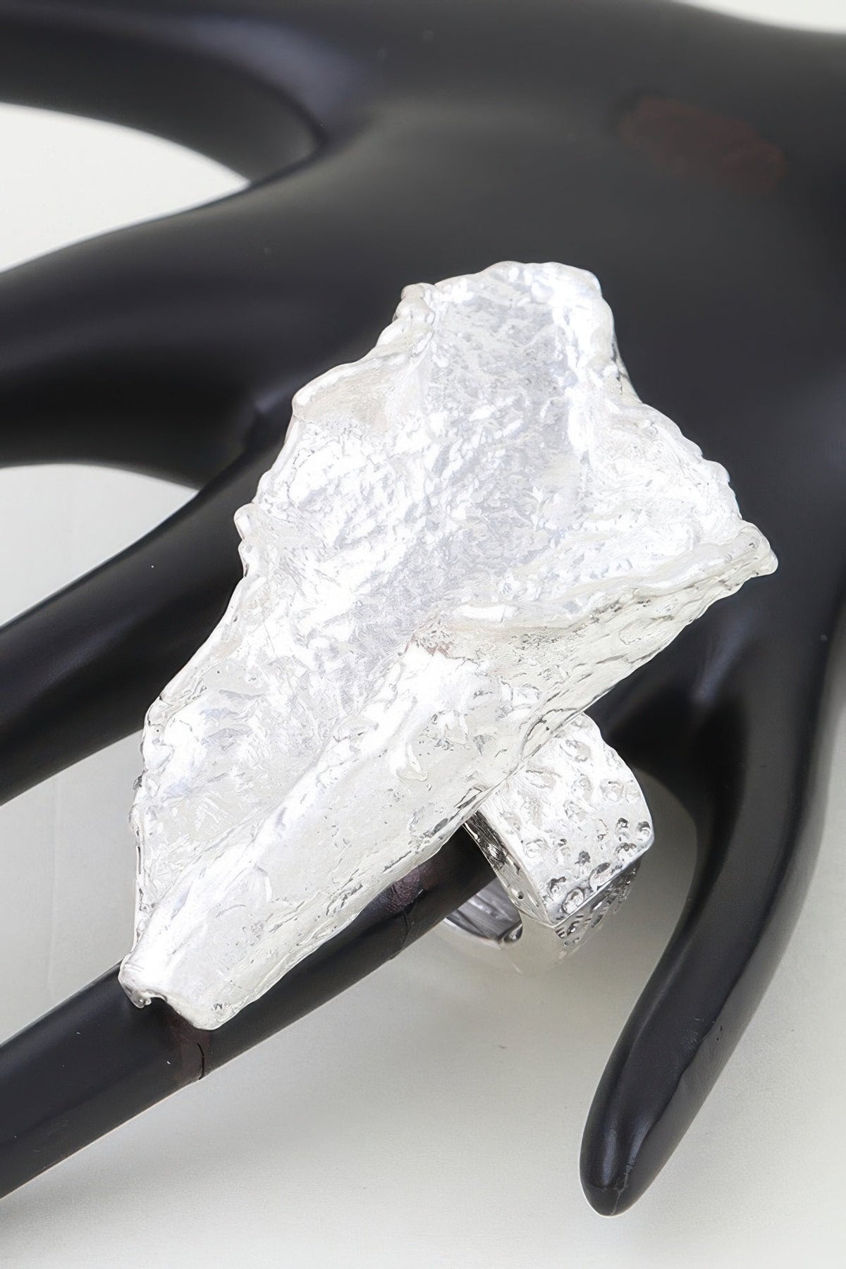 Polished Ripple Statement Ring