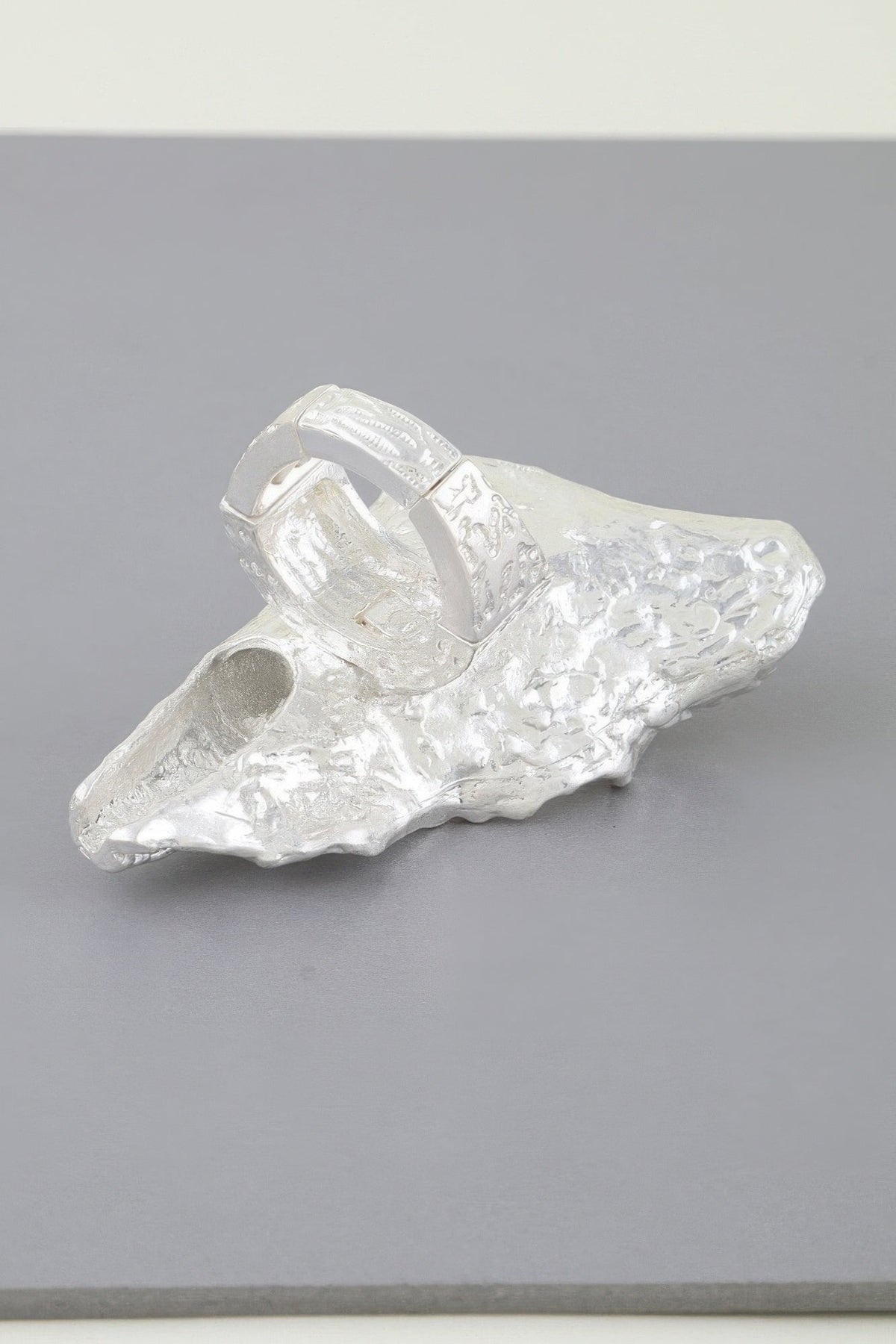 Polished Ripple Statement Ring