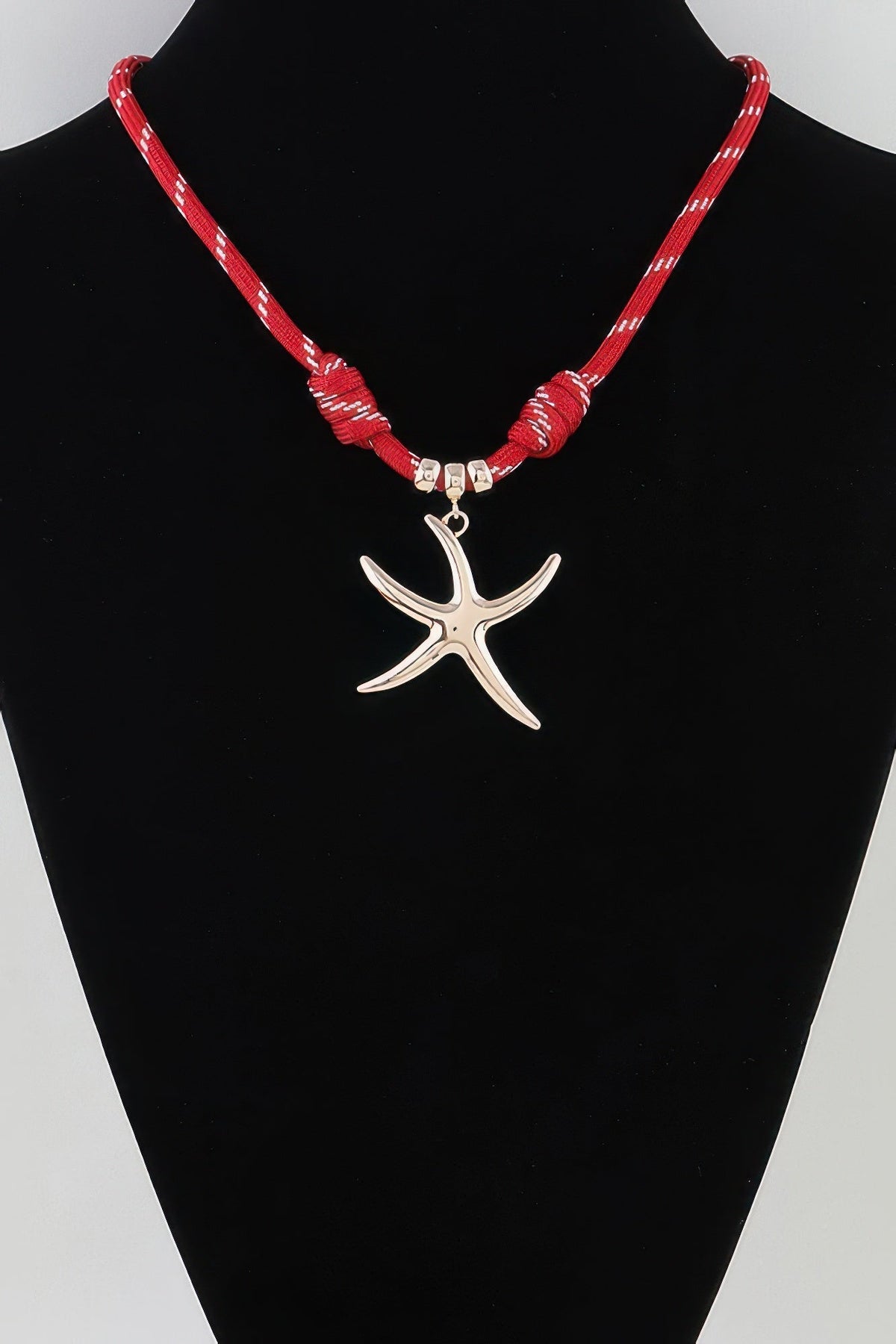 Fun Starfish Braided Rope Necklace