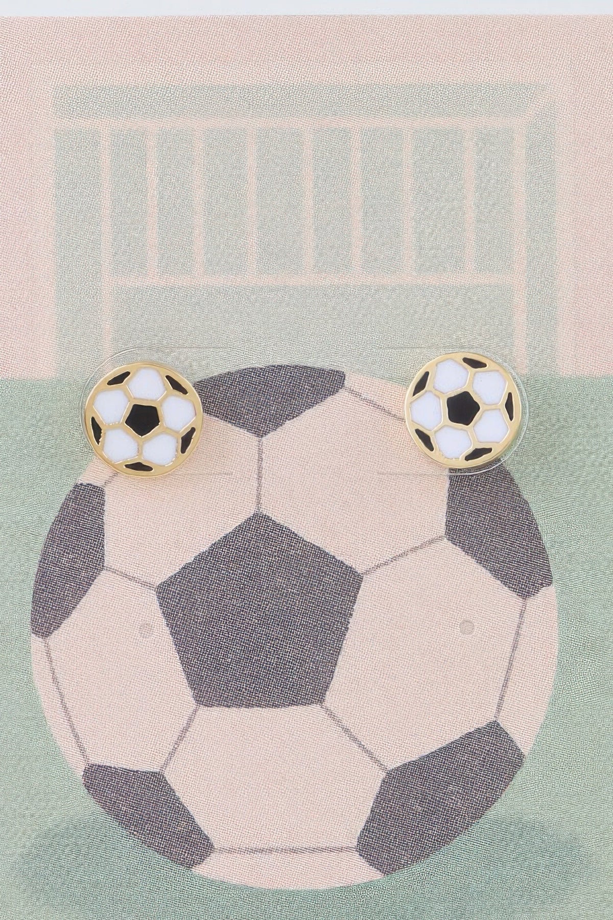Summer Soccer Stud Earrings