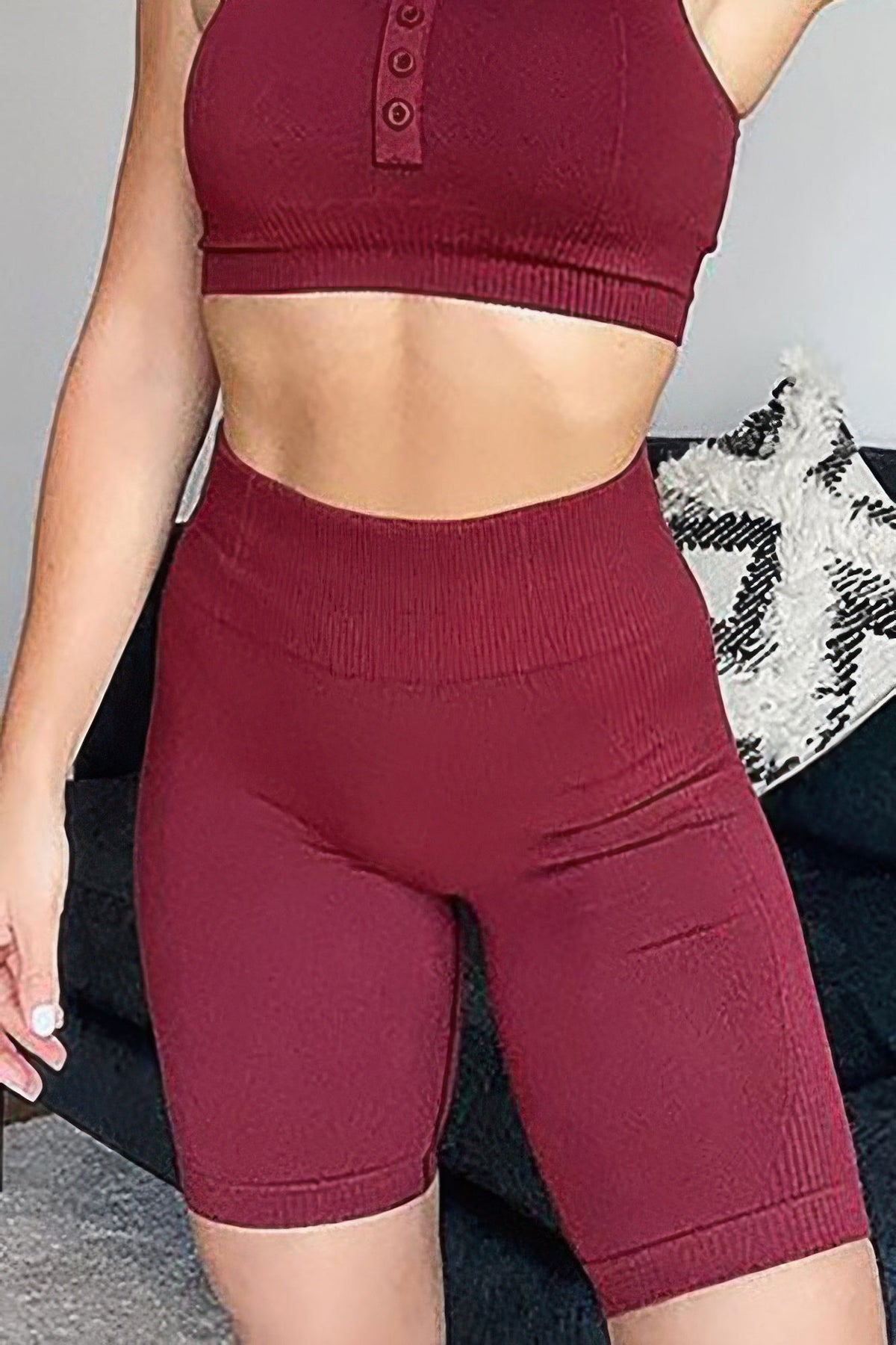Seamless Solid Yoga Shorts