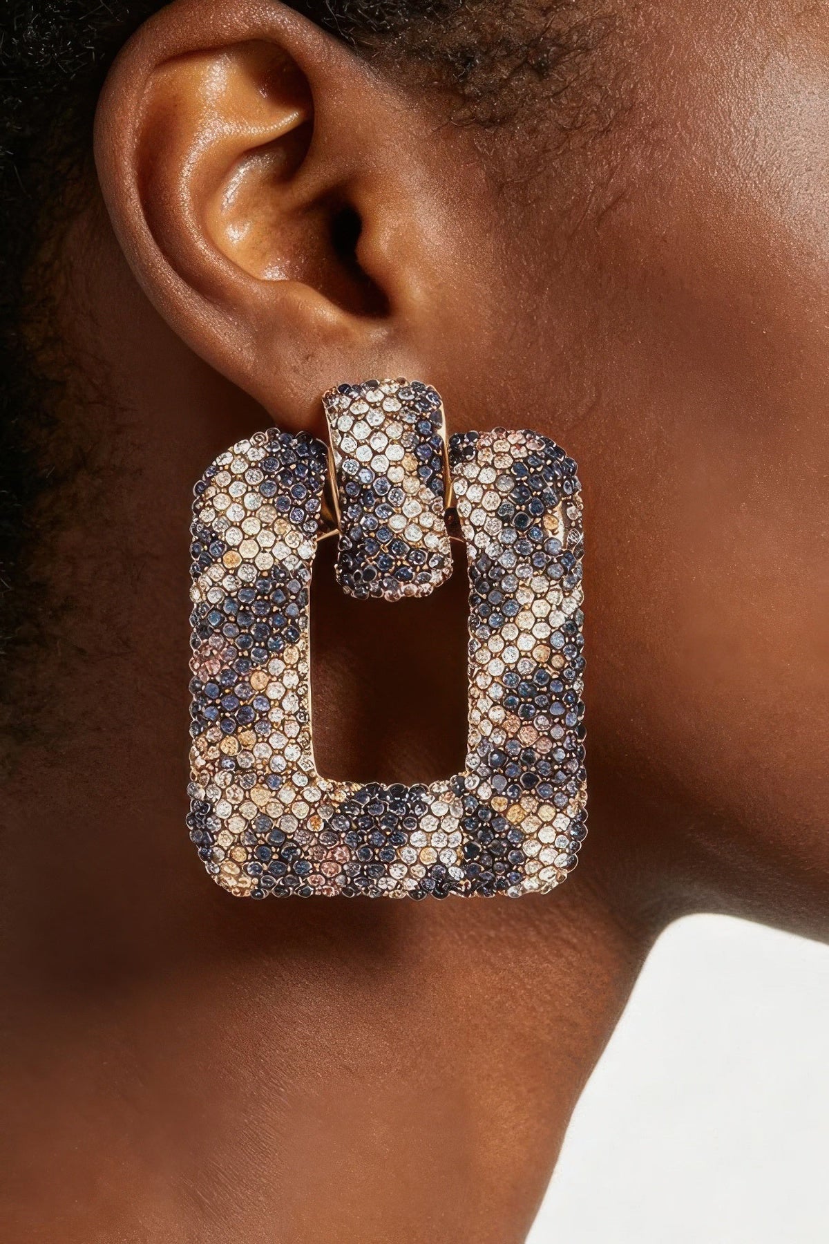 Bejeweled Reptile Fashion Earrings
