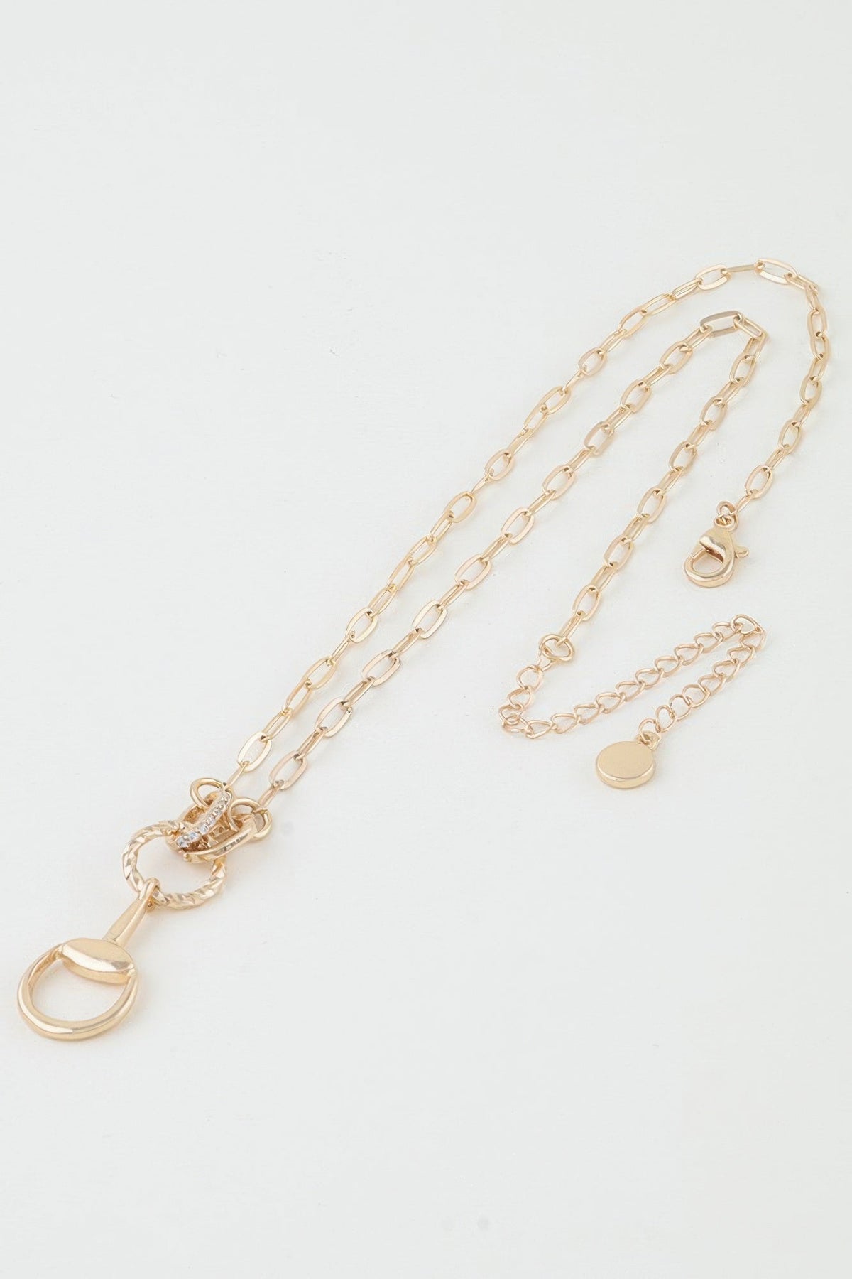 Twisted Loop Equestrian Chain Necklace