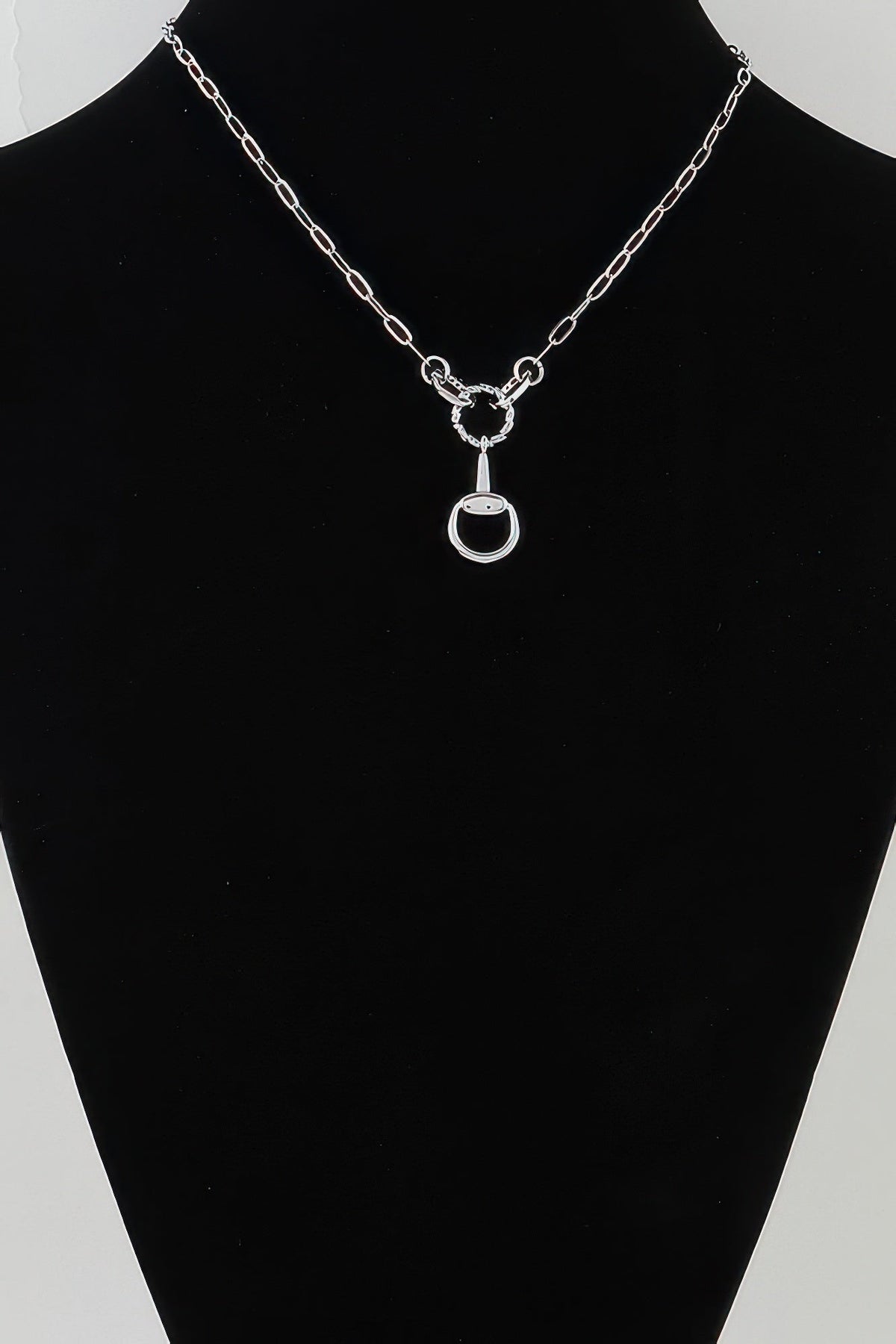 Twisted Loop Equestrian Chain Necklace