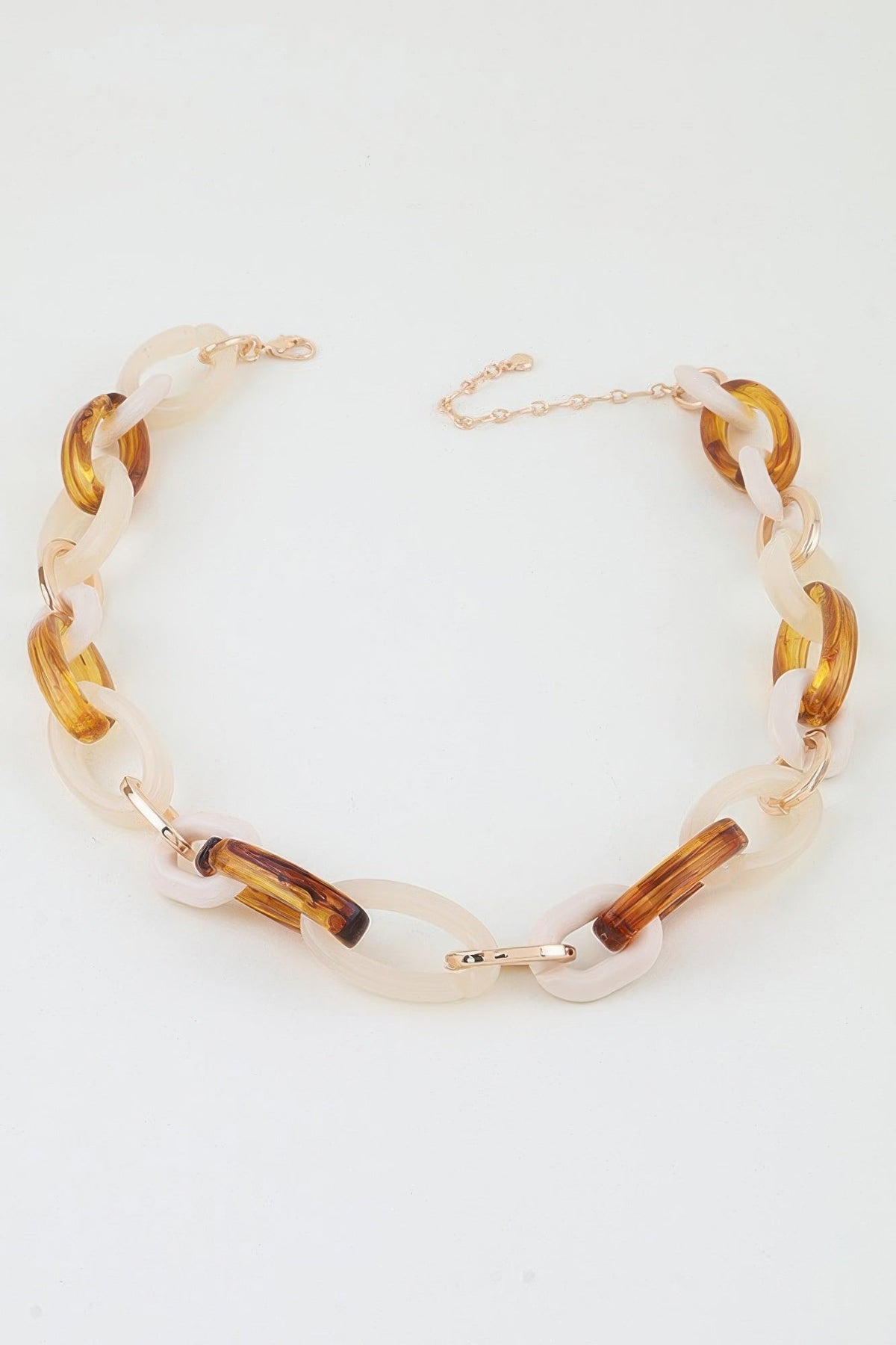 Multi Nude Toned Chain Necklace