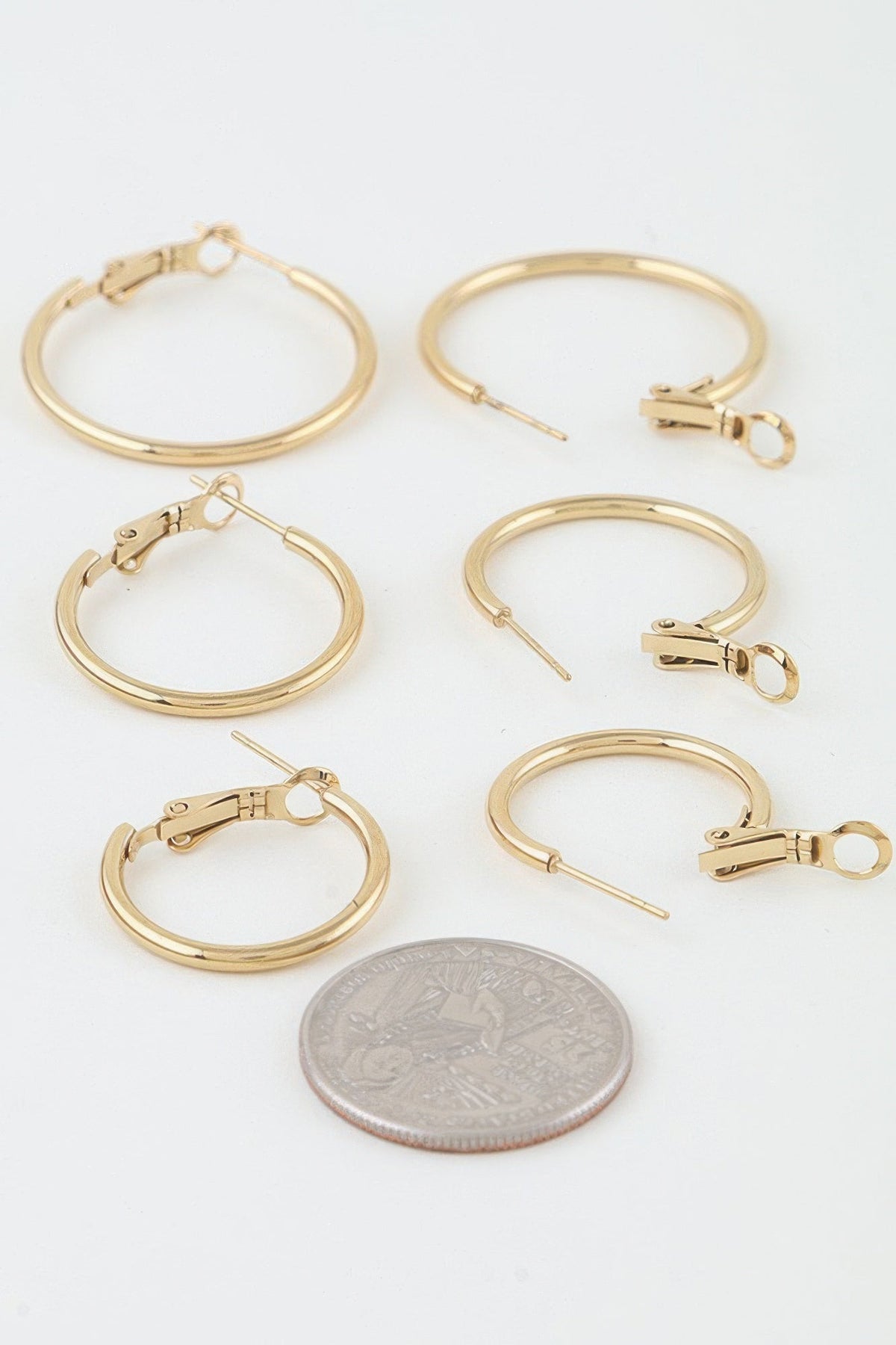 Triple Welcome Hoop Earrings Set