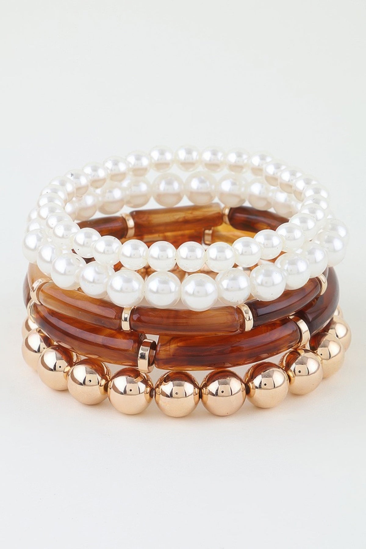 Marble Tube Beaded Bracelet