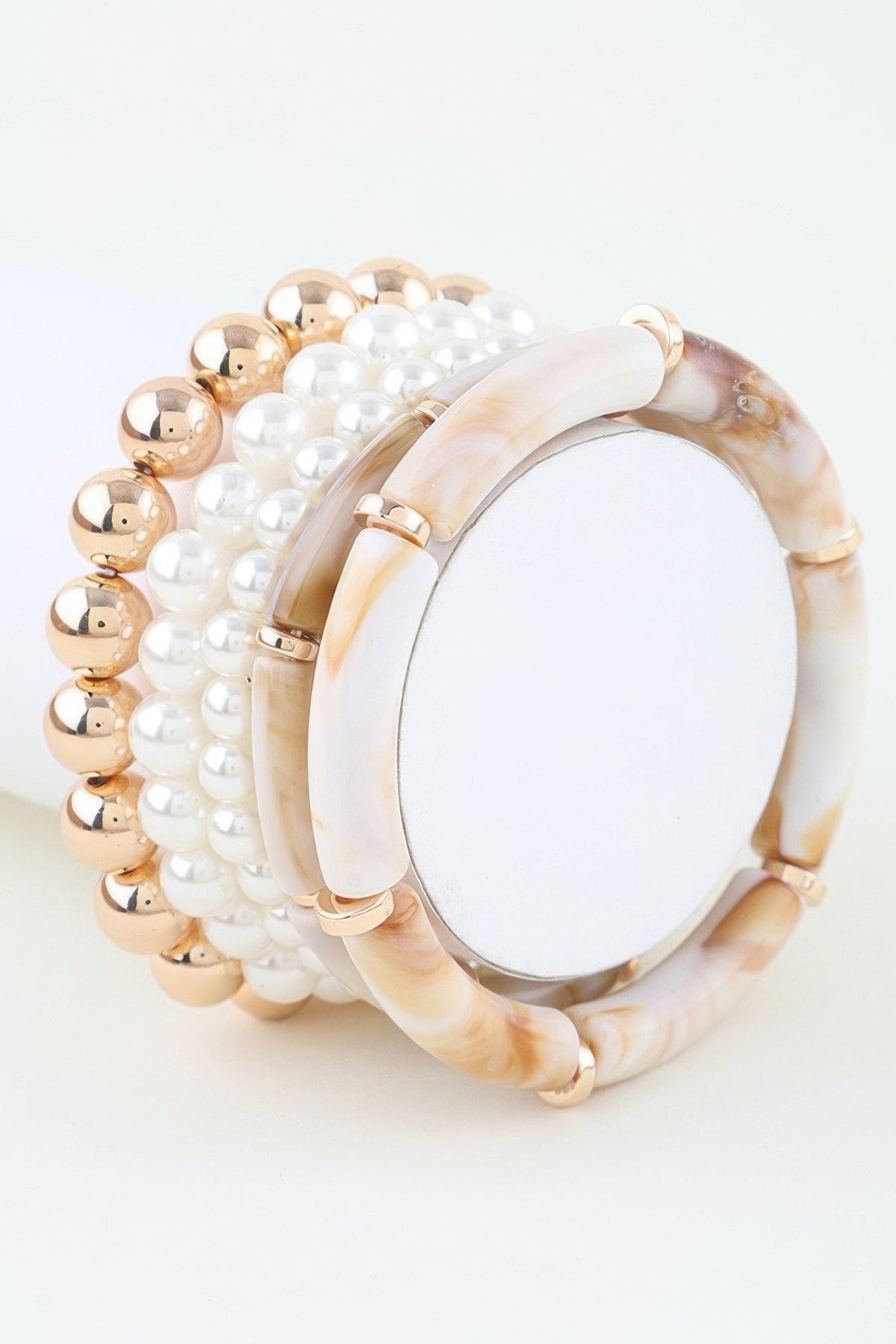 Marble Tube Beaded Bracelet