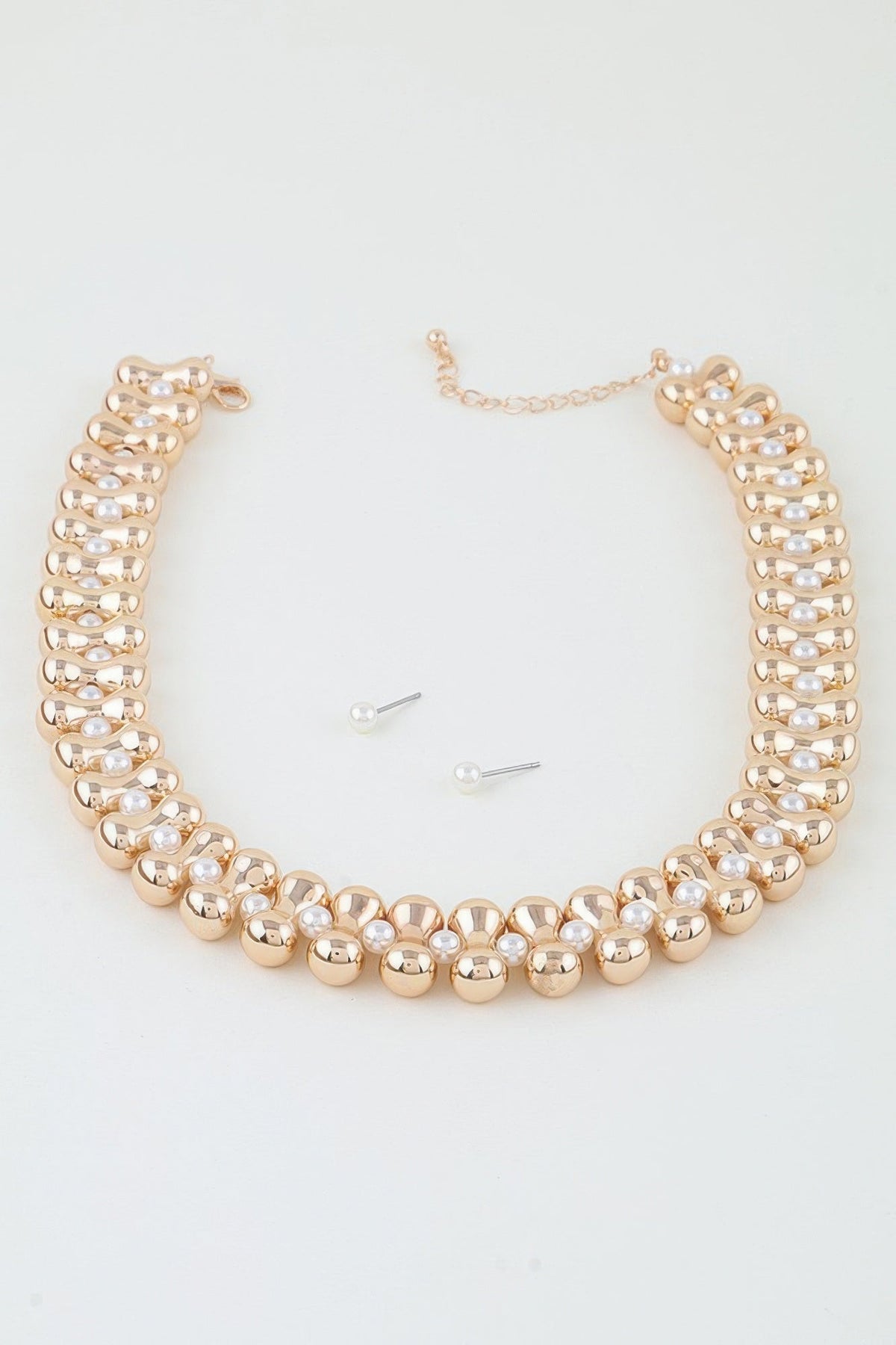 Multi Beaded Hourglass Necklace