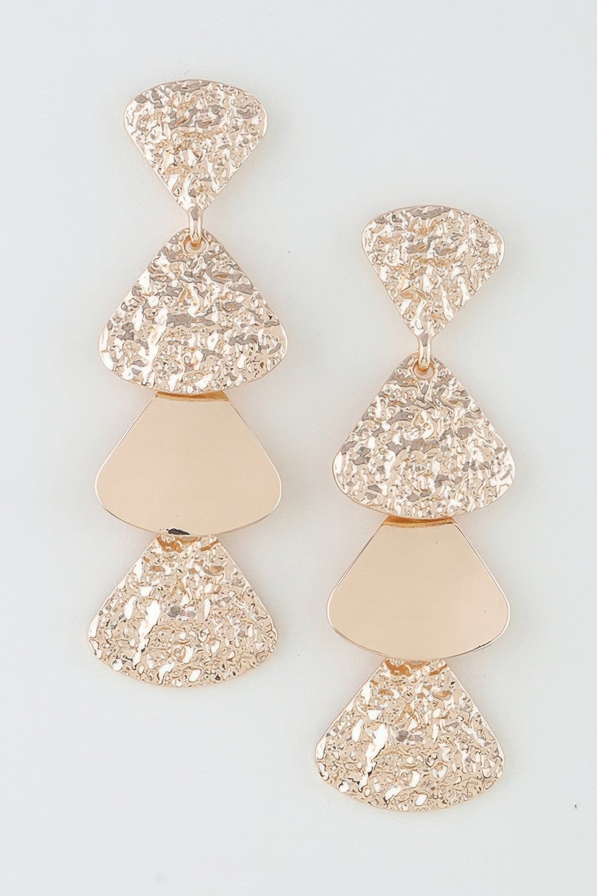 Hammered Scale Drop Earrings