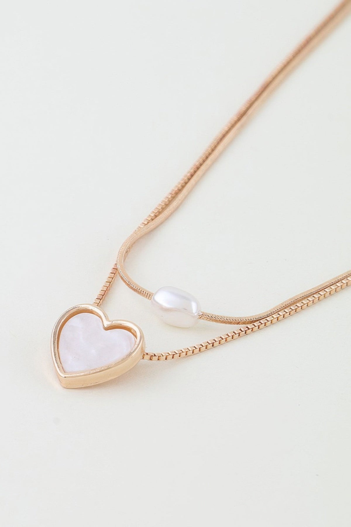 Love You Double Chain Necklace