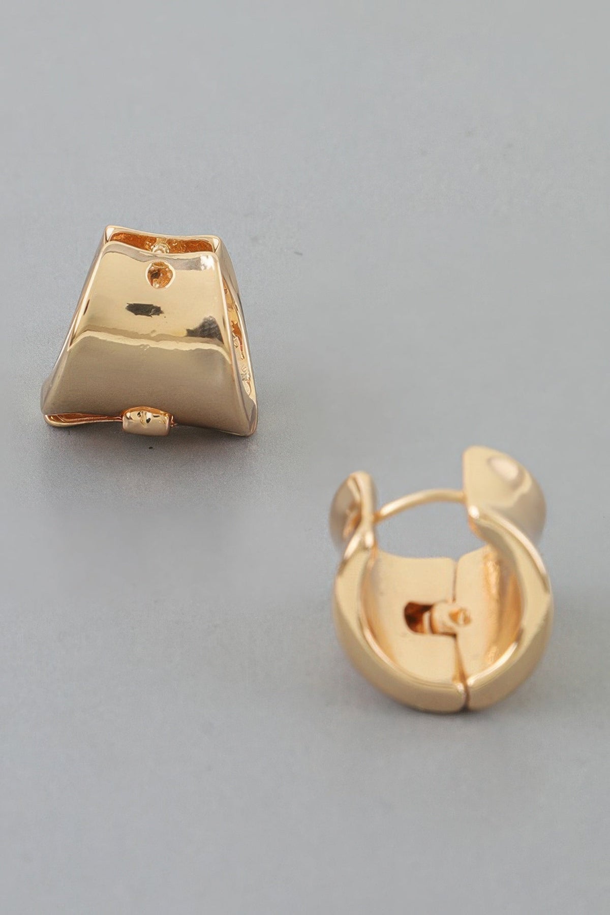 Modern Wide Cuff Hoop Earrings