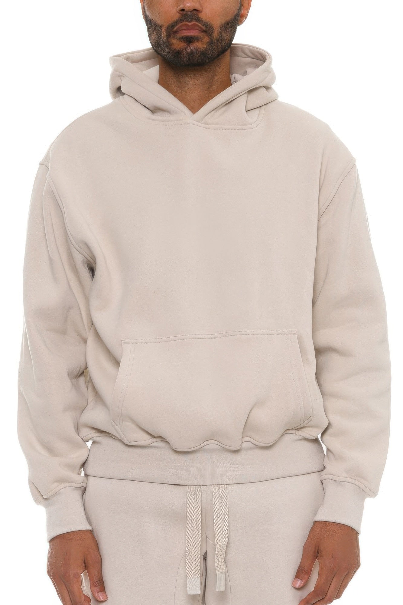 Sudadera con capucha de mezcla de algodón premium