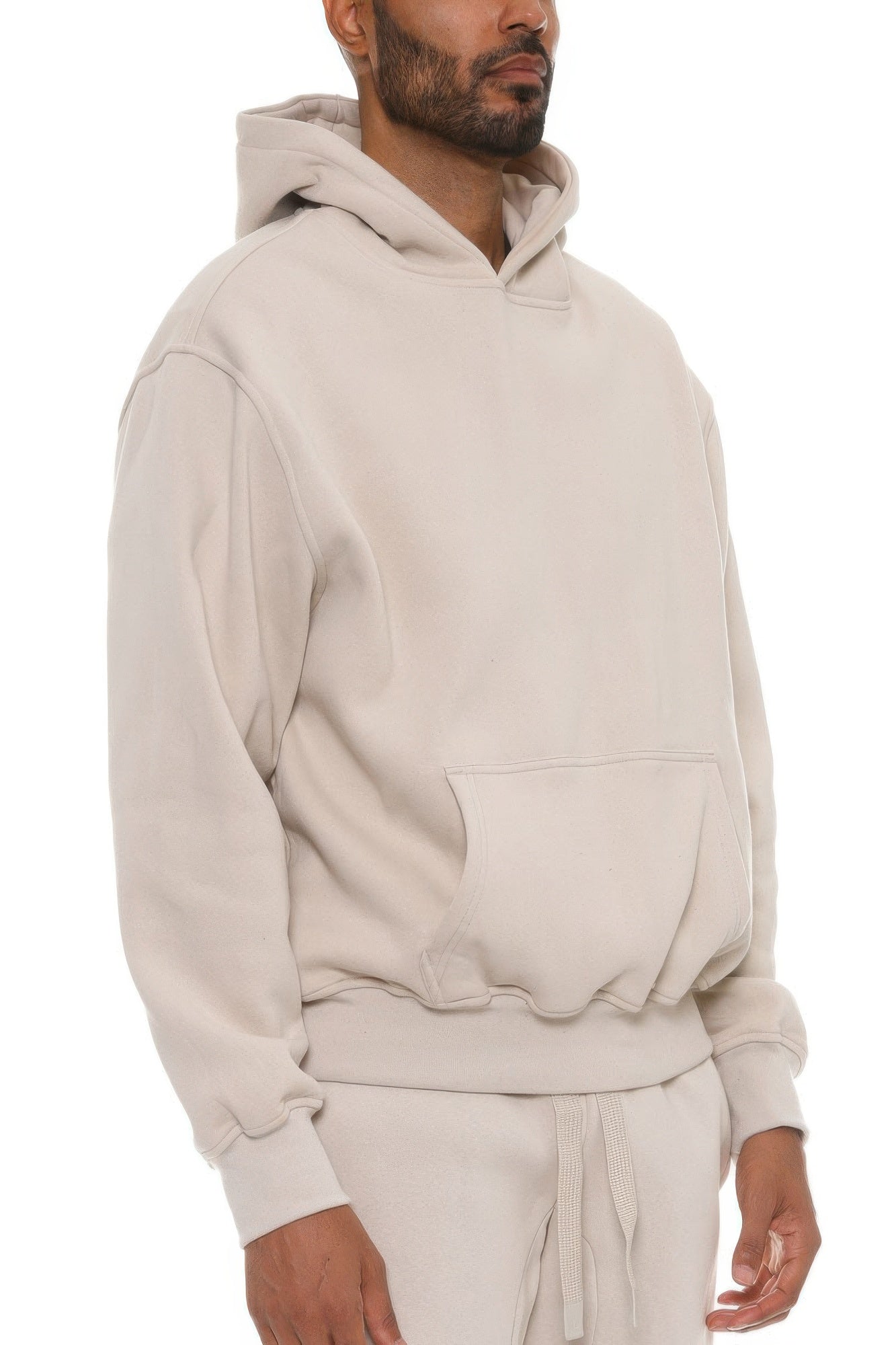 Sudadera con capucha de mezcla de algodón premium