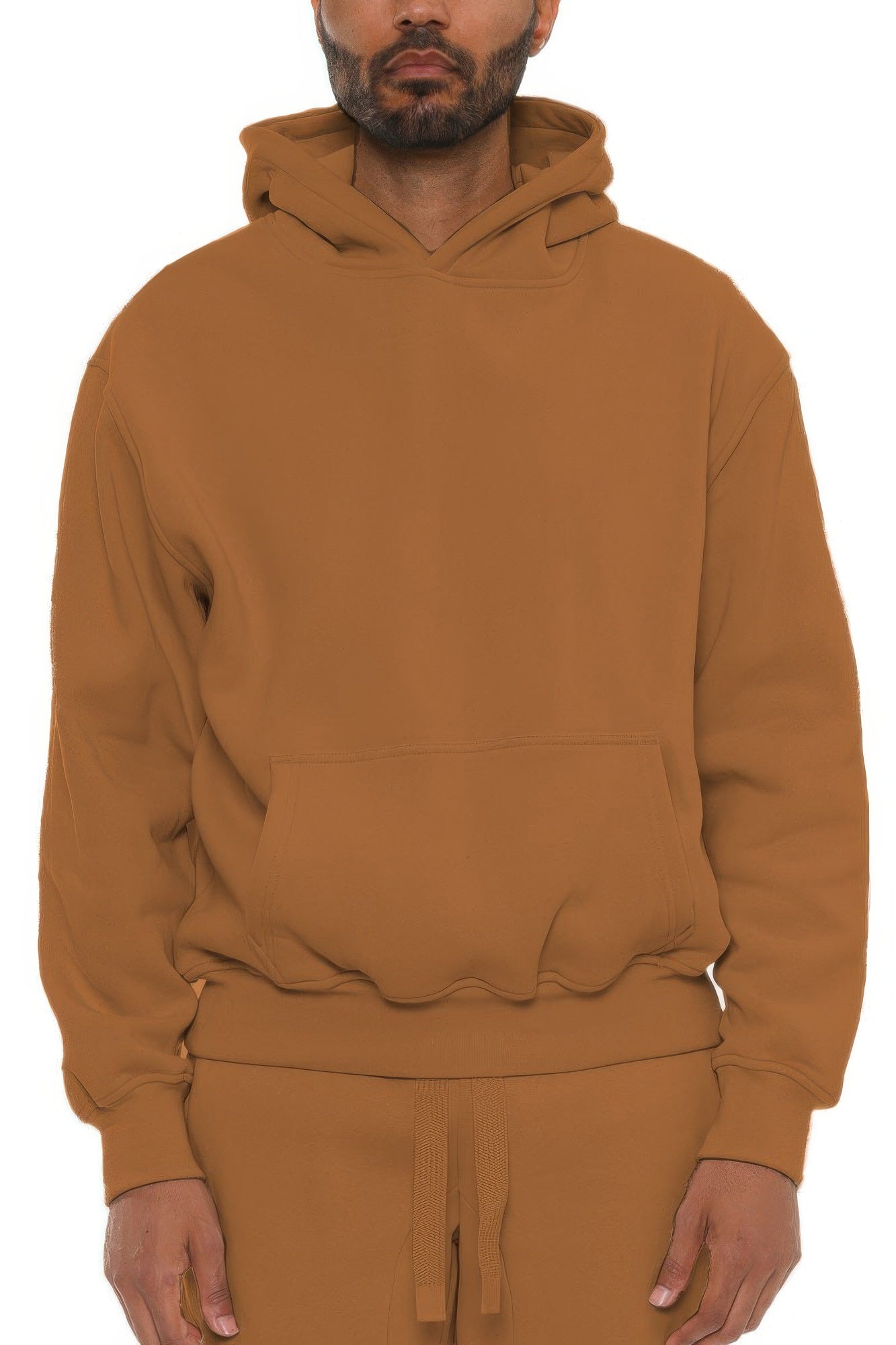 Sudadera con capucha de mezcla de algodón premium
