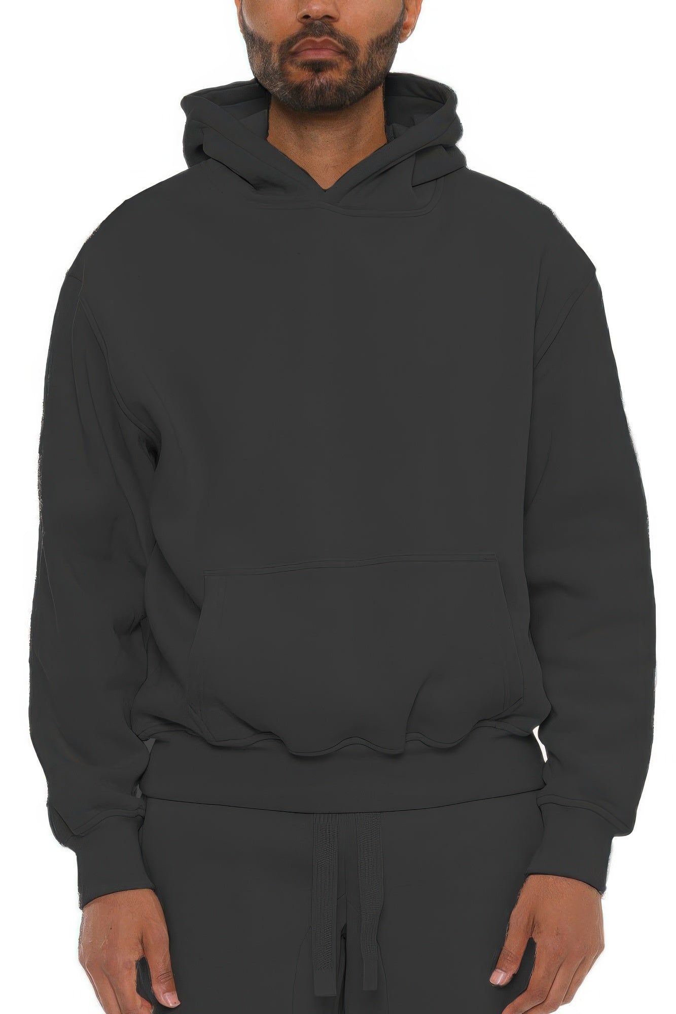 Sudadera con capucha de mezcla de algodón premium