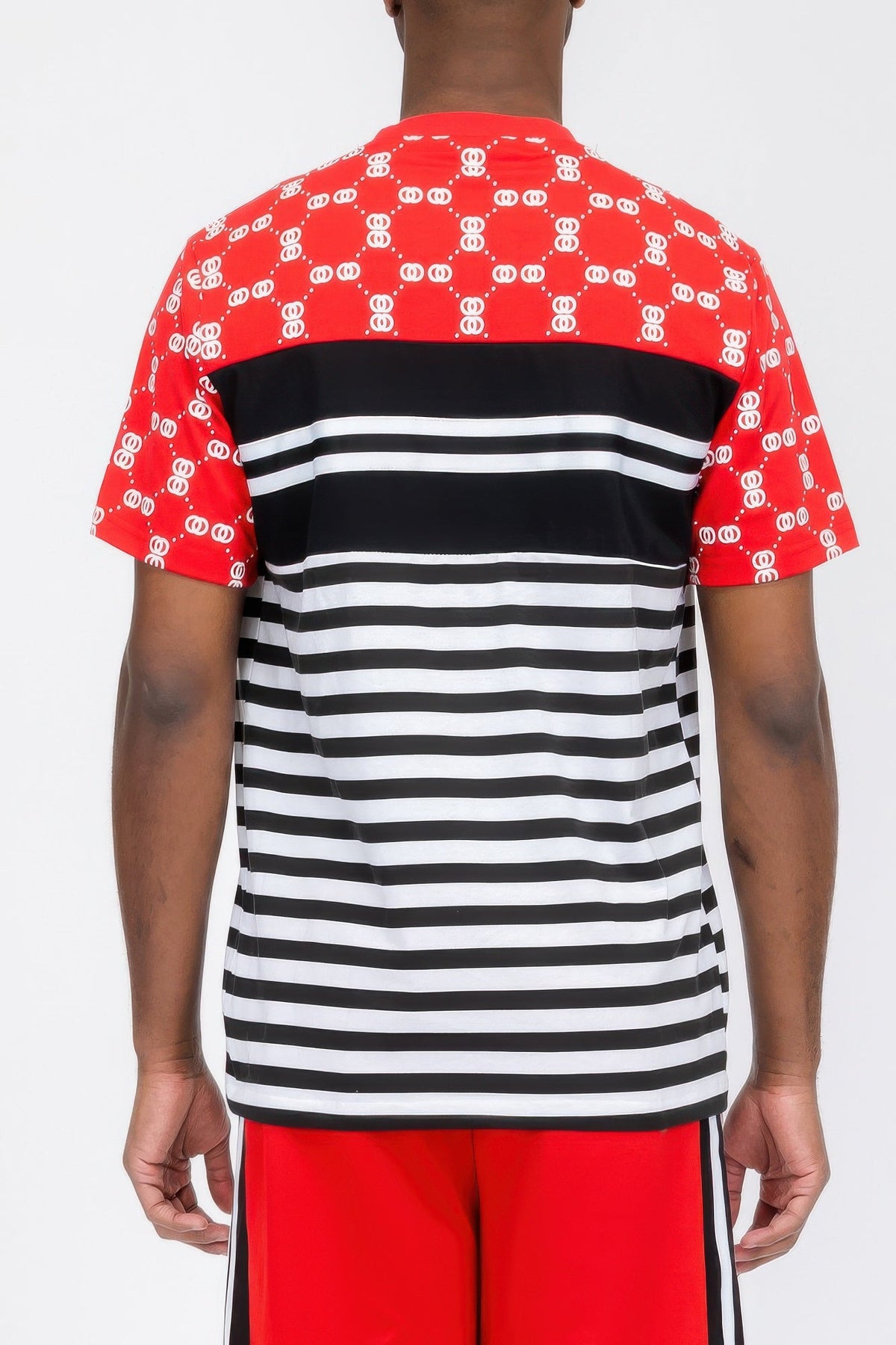 Chain Link Print Short Sleeve T-shirt