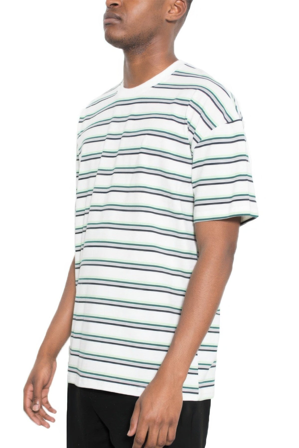 Striped Round Neck T-shirt