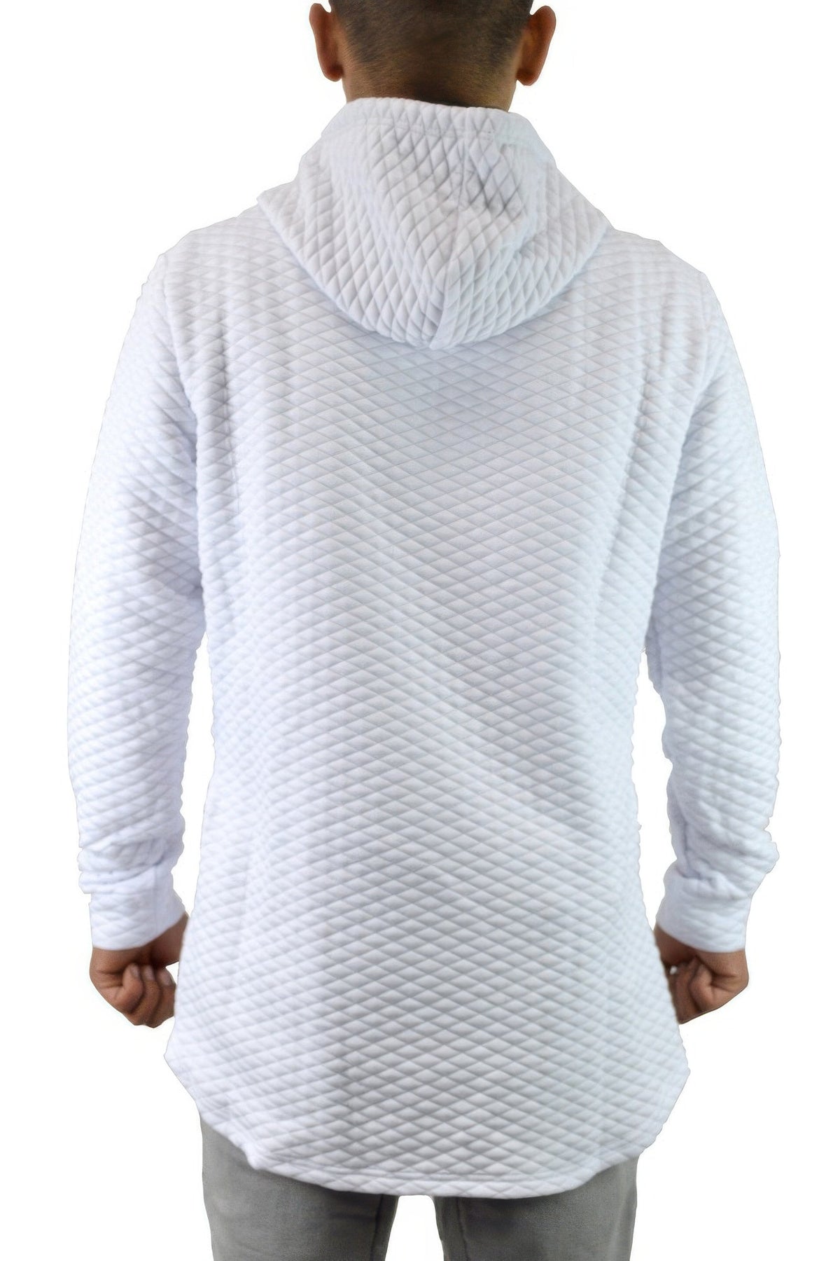 Quilted Pullover Hoodie Sweatshirts