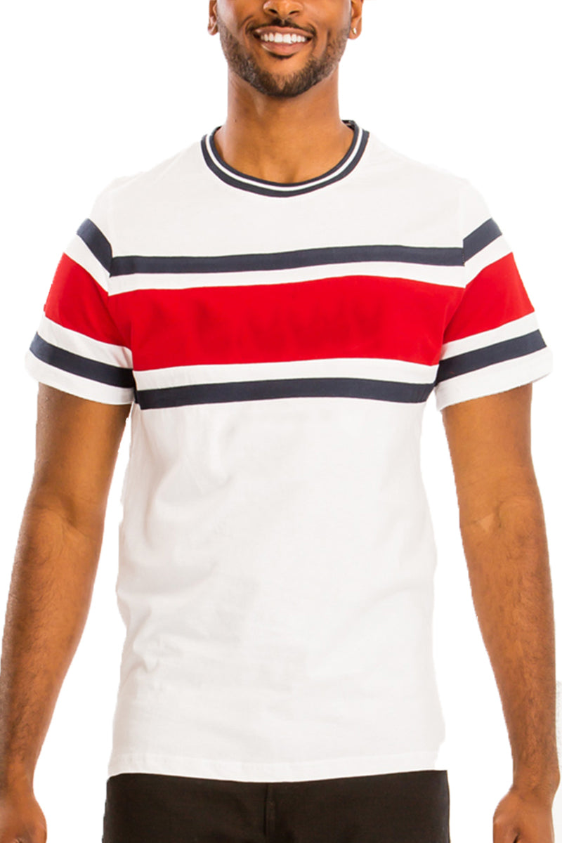 Vertical Color Block Tee