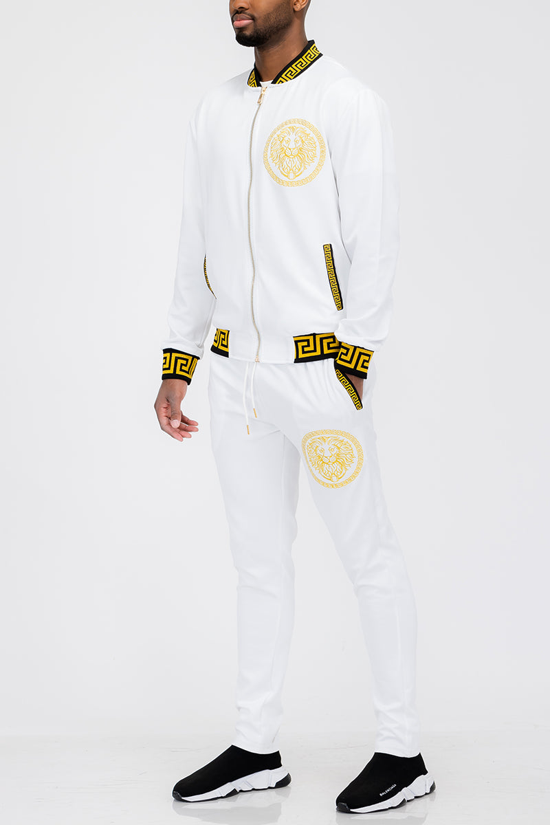 Conjunto deportivo de cabeza de león para hombre