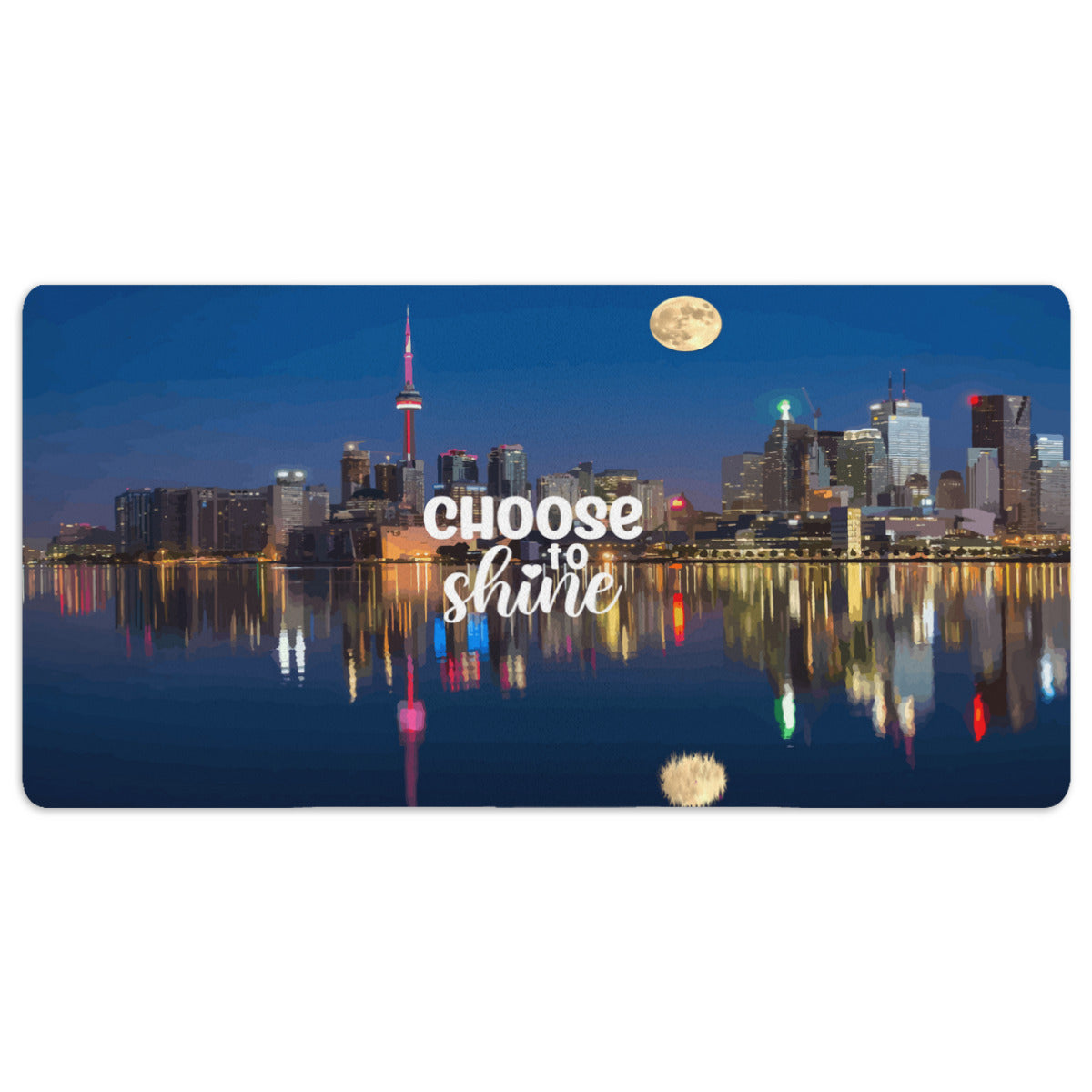 Choose to Shine City by the Water 40" x 20" Mousepad Desk Mat