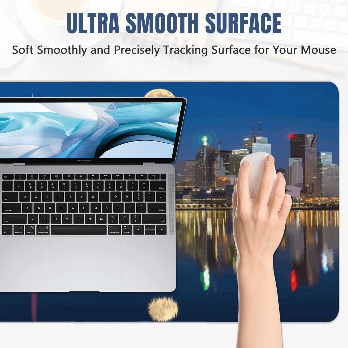 Choose to Shine City by the Water 40" x 20" Mousepad Desk Mat