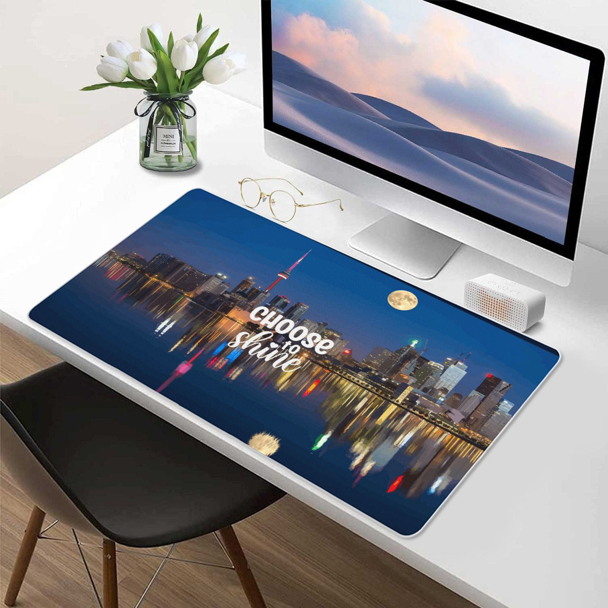 Choose to Shine City by the Water 40" x 20" Mousepad Desk Mat