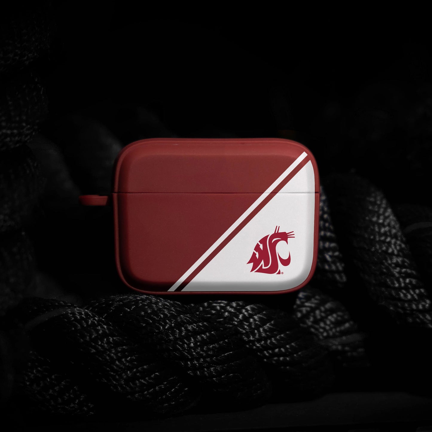 Washington State Cougars HDX Champion Series Apple AirPods Pro 1 & 2 Case Cover
