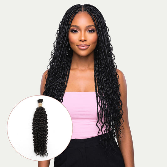 Cabello trenzado 100% humano Water Wave Bulk